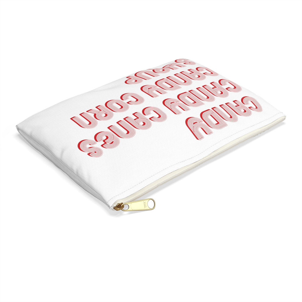 The Elf Four Main Food Groups Candy Candy Canes Candy Corn Syrup Christmas Elf Inspired Accessory Pouch Travel Bag