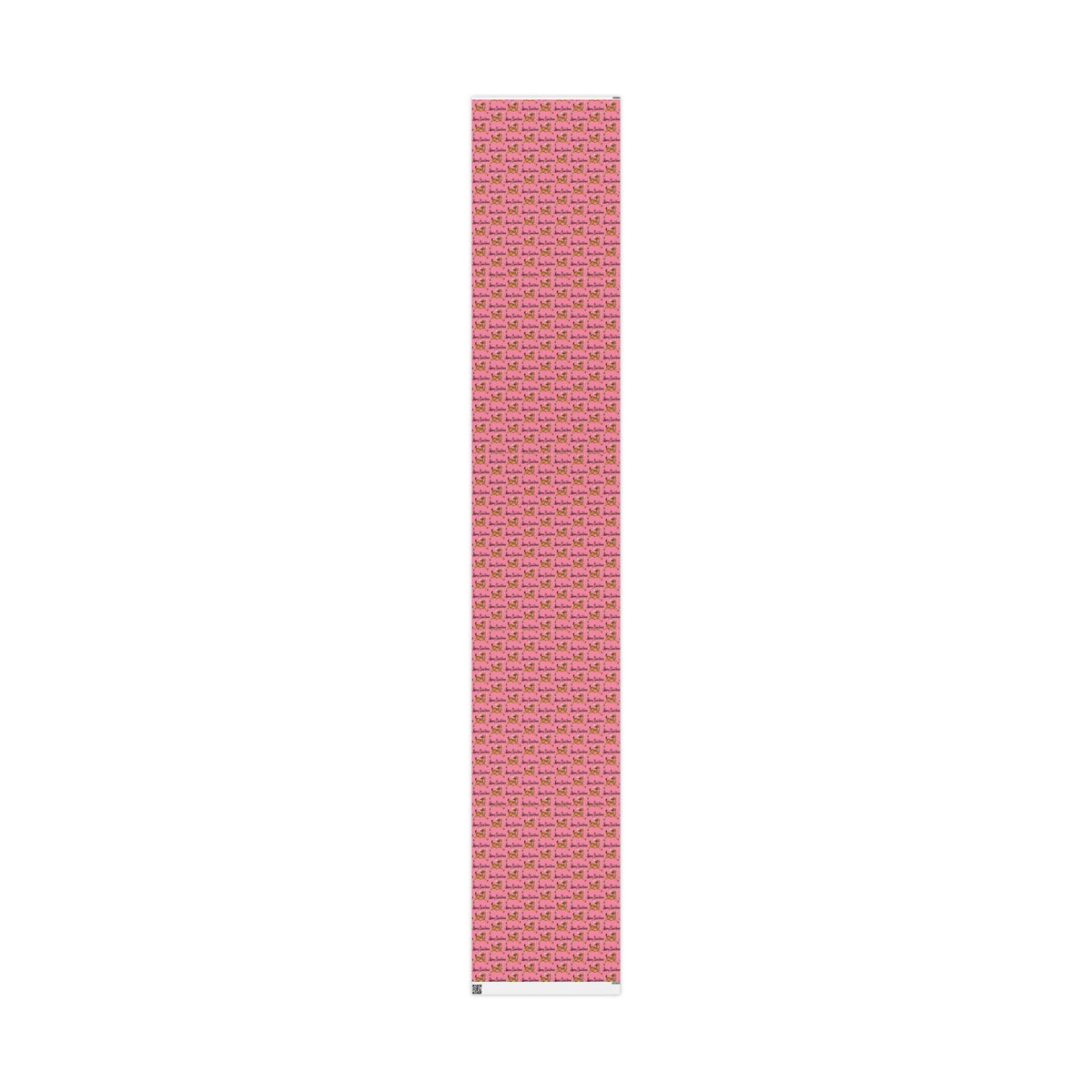 Merry Christmas Leaping Reindeer Pink Mid Century Retro Christmas Print Holiday Gift Wrap Paper - Glossy Or Matte