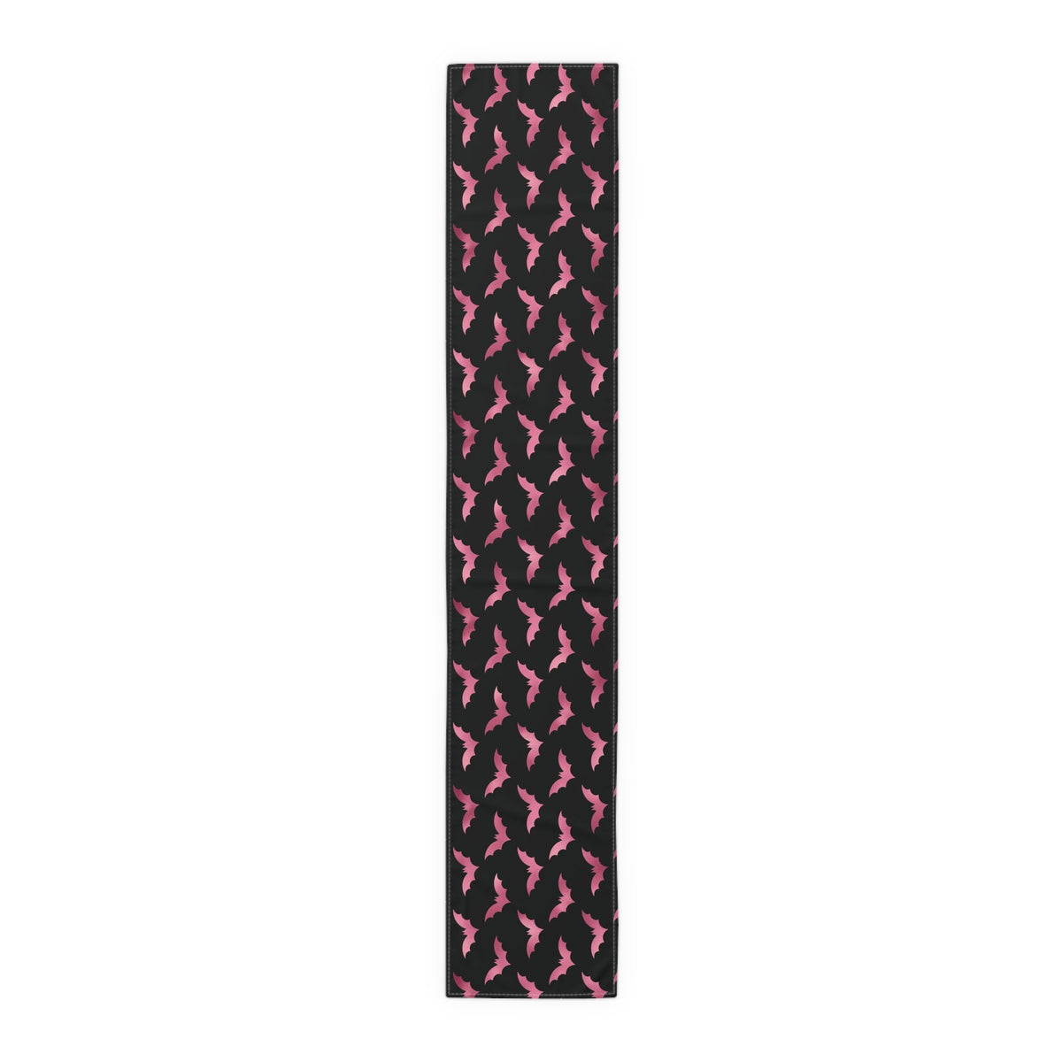 Pink Bats Halloween Decor Cotton Poly Table Runner