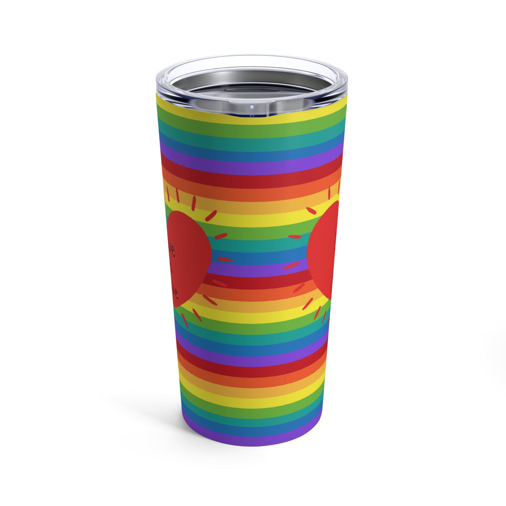 Love Is Love Rainbow Heart Stainless Steel Tumbler 20oz