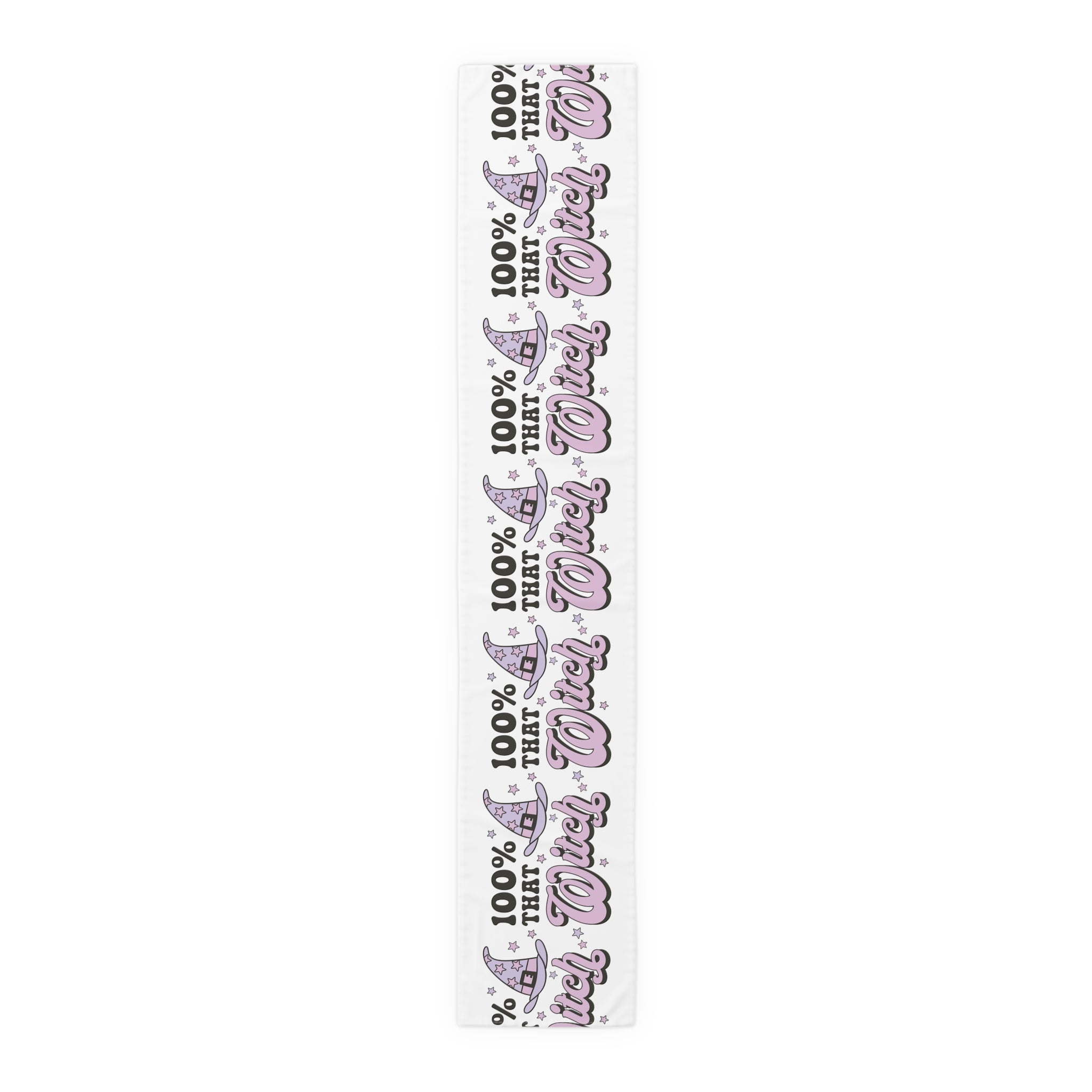 100% That Witch Halloween Print Cotton Poly Table Runner