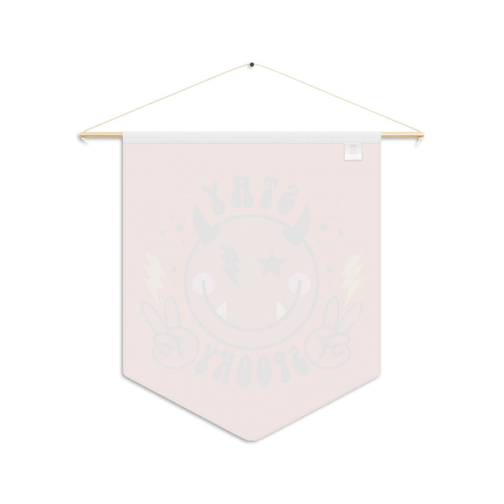 Stay Spooky Cute Devil Orange Halloween Print Decor Print Wall Hanging Banner Flag