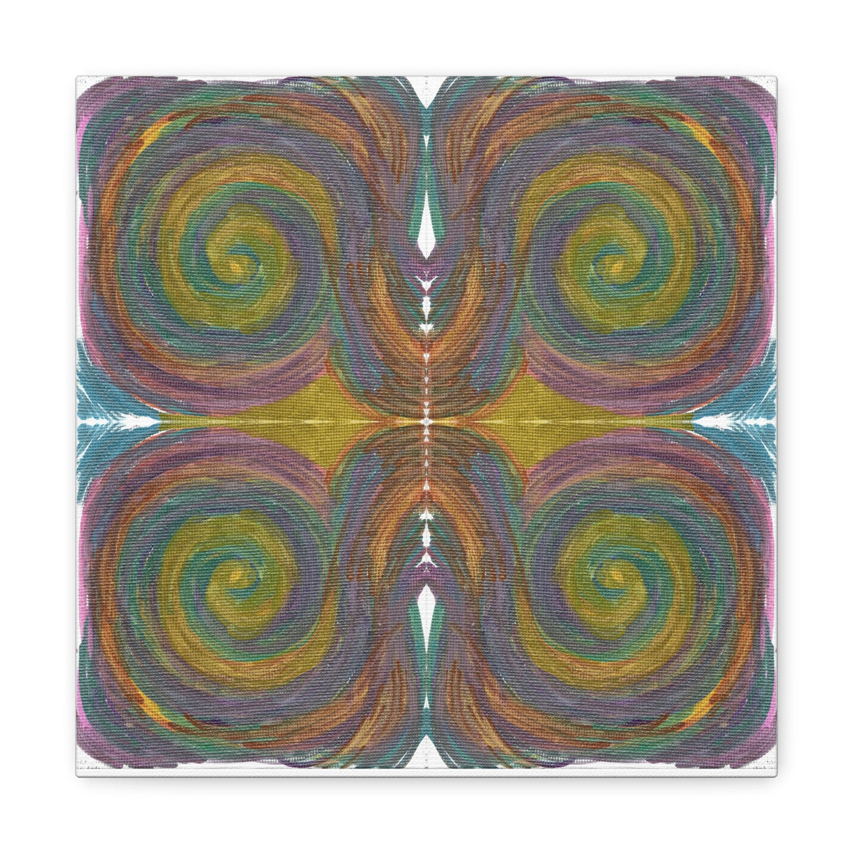 Solar Spirals Mosaic Caden Caraco Canvas Gallery Wrap