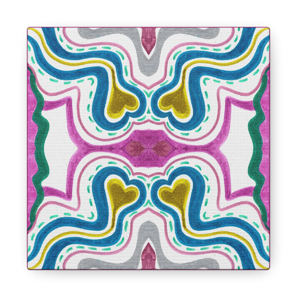 Love Frequency 2 Variation 1 Mosaic Caden Caraco Canvas Gallery Wrap