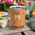 Mimosas Orange Atomic Era Style Stainless Steel Tumbler