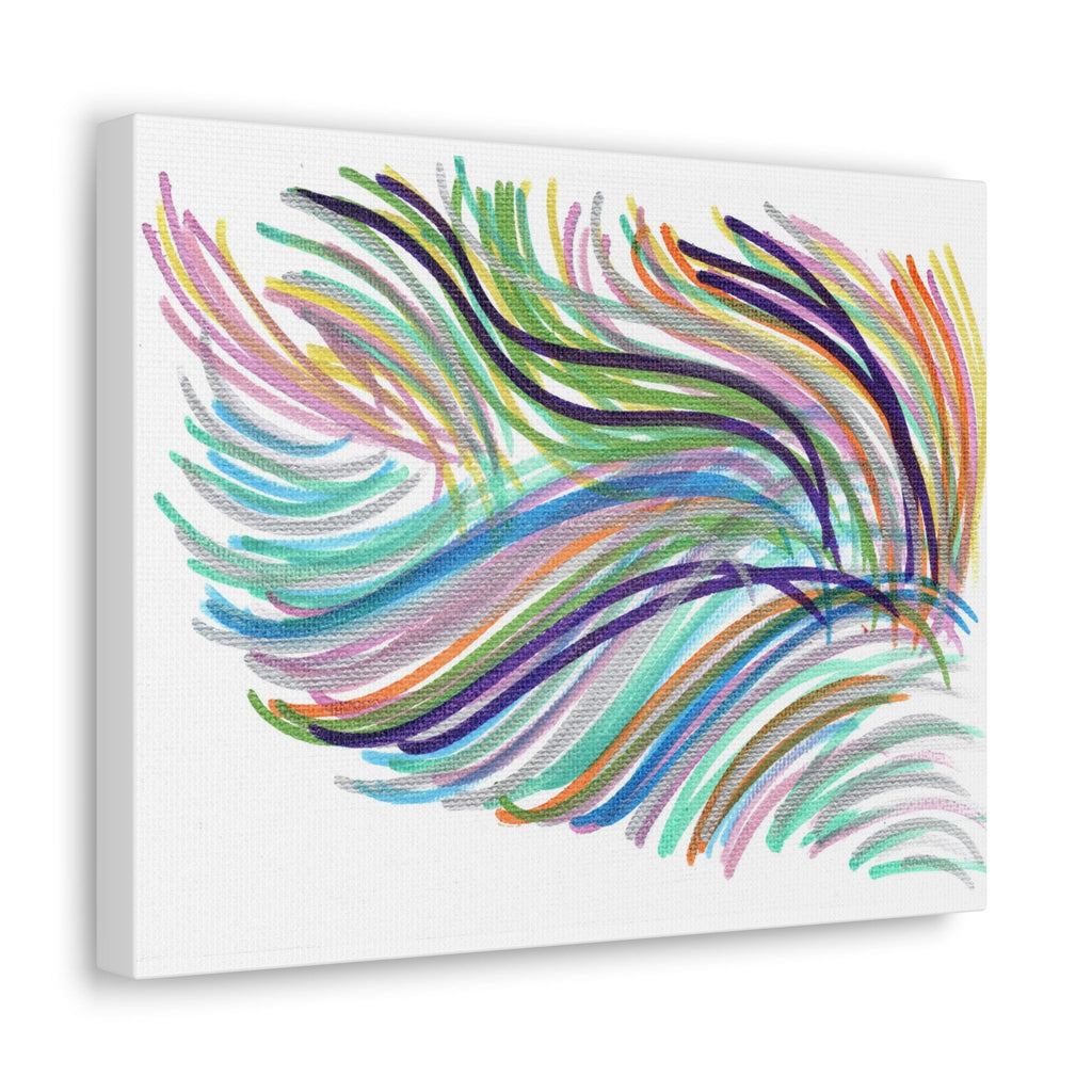 Space Feather Caden Caraco Canvas Gallery Wrap