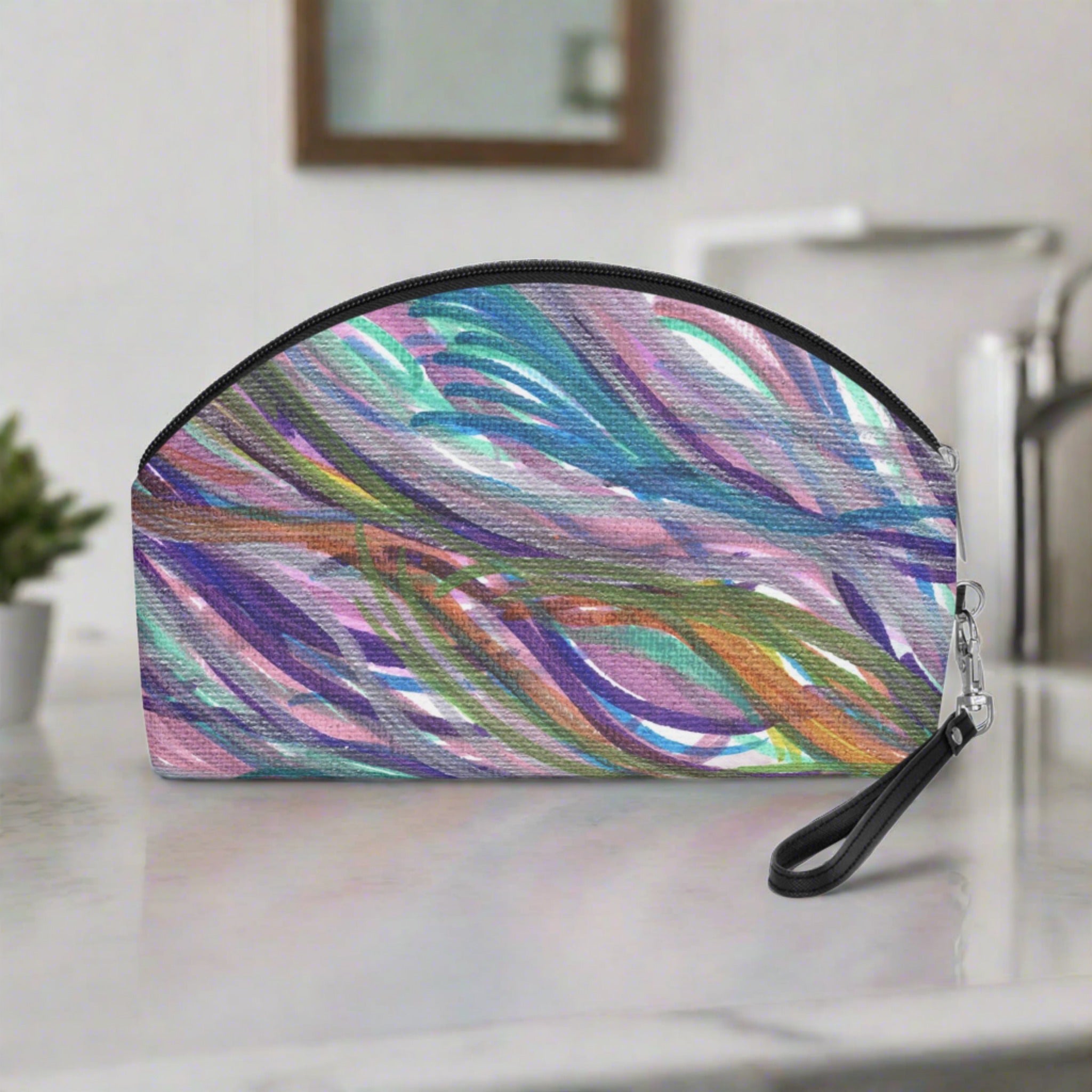 Lyran Winds Caden Caraco Art Print Cosmetic Makeup Bag Wristlet