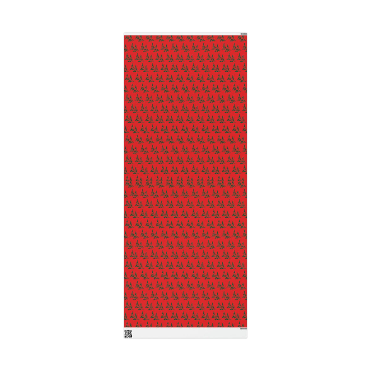 Retro Christmas Pine Trees Mid Century Retro Christmas Print Holiday Gift Wrap Paper - Glossy Or Matte