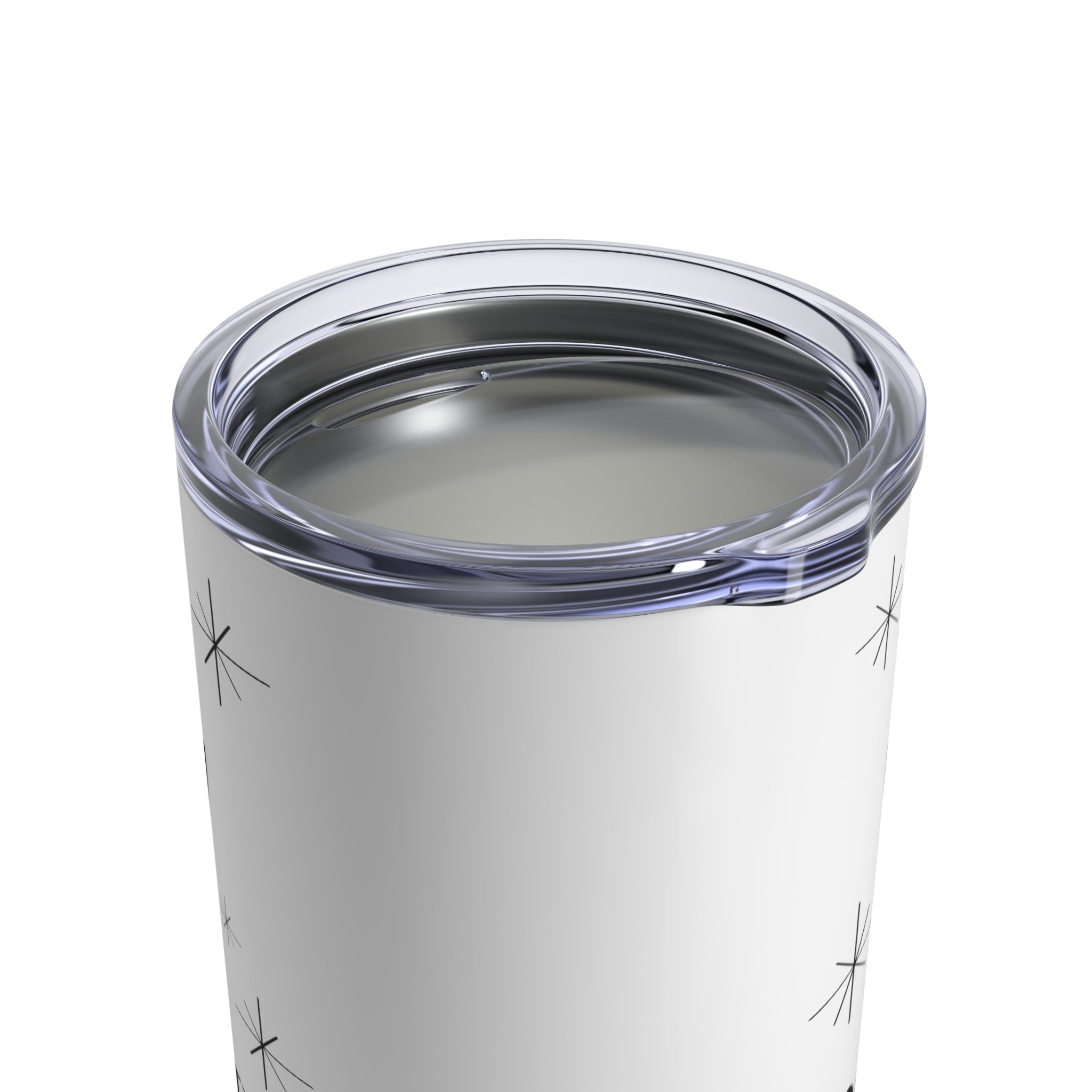 Cocktails Mid Century Retro Style Stainless Steel Tumbler 10oz
