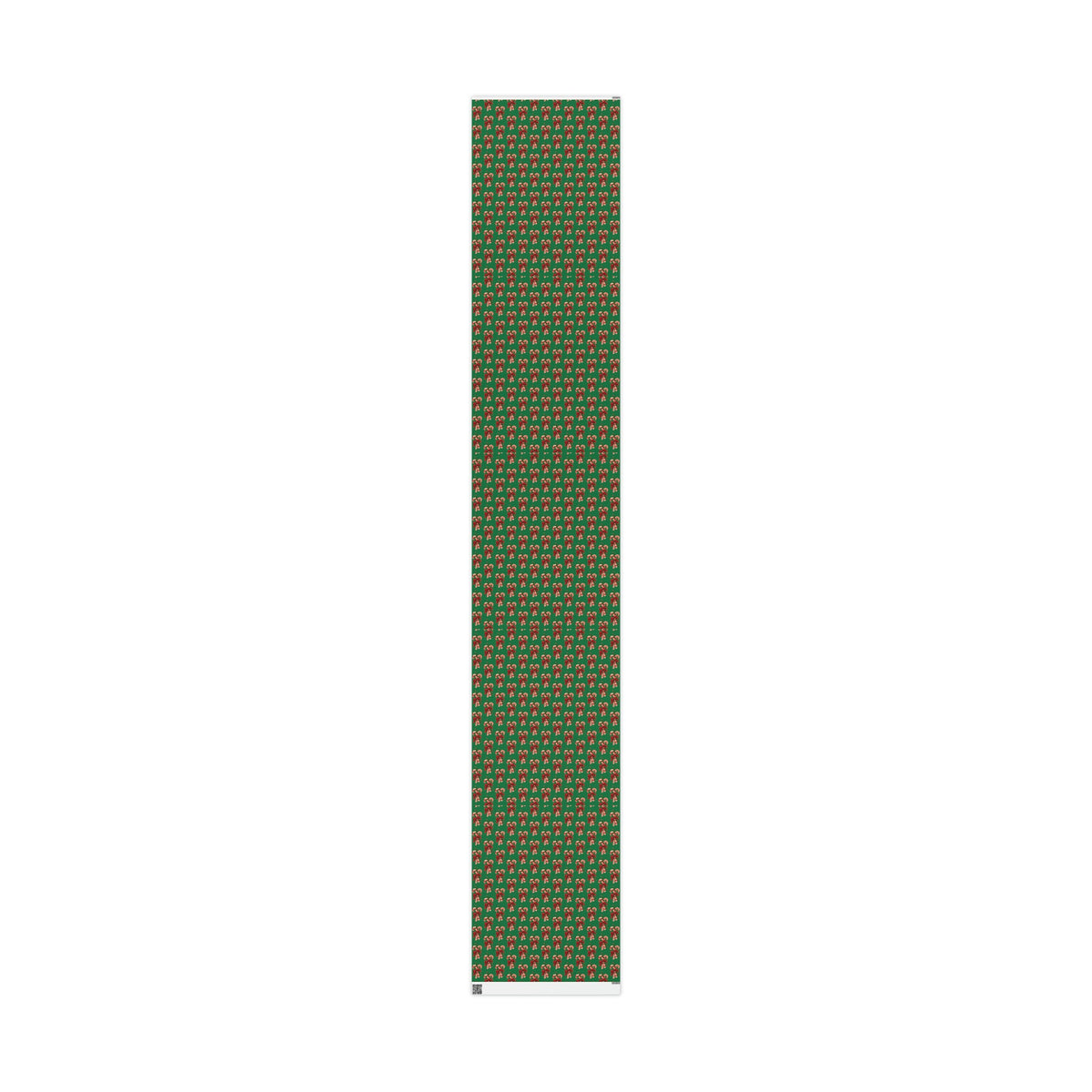 Retro Candy Canes Green Mid Century Retro Christmas Print Holiday Gift Wrap Paper - Glossy Or Matte