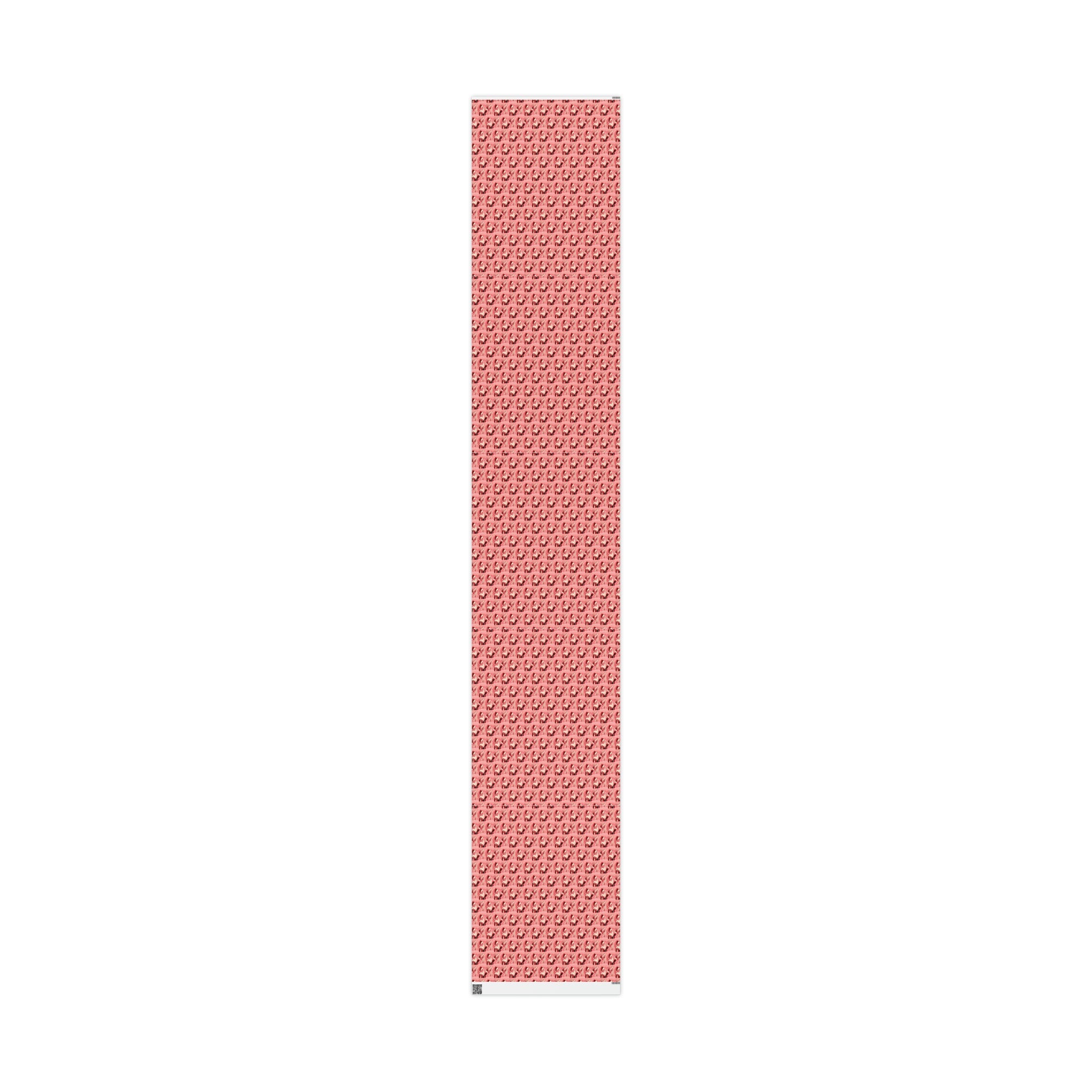 Pink Santa Mid Century Retro Christmas Print Holiday Gift Wrap Paper - Glossy Or Matte