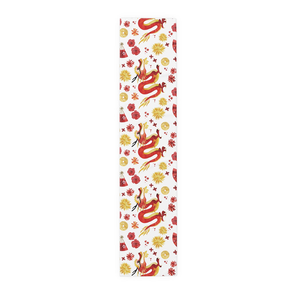 Lunar New Year Of The Dragon Spring Festival Holiday Table Runner - Cotton Or Polyester
