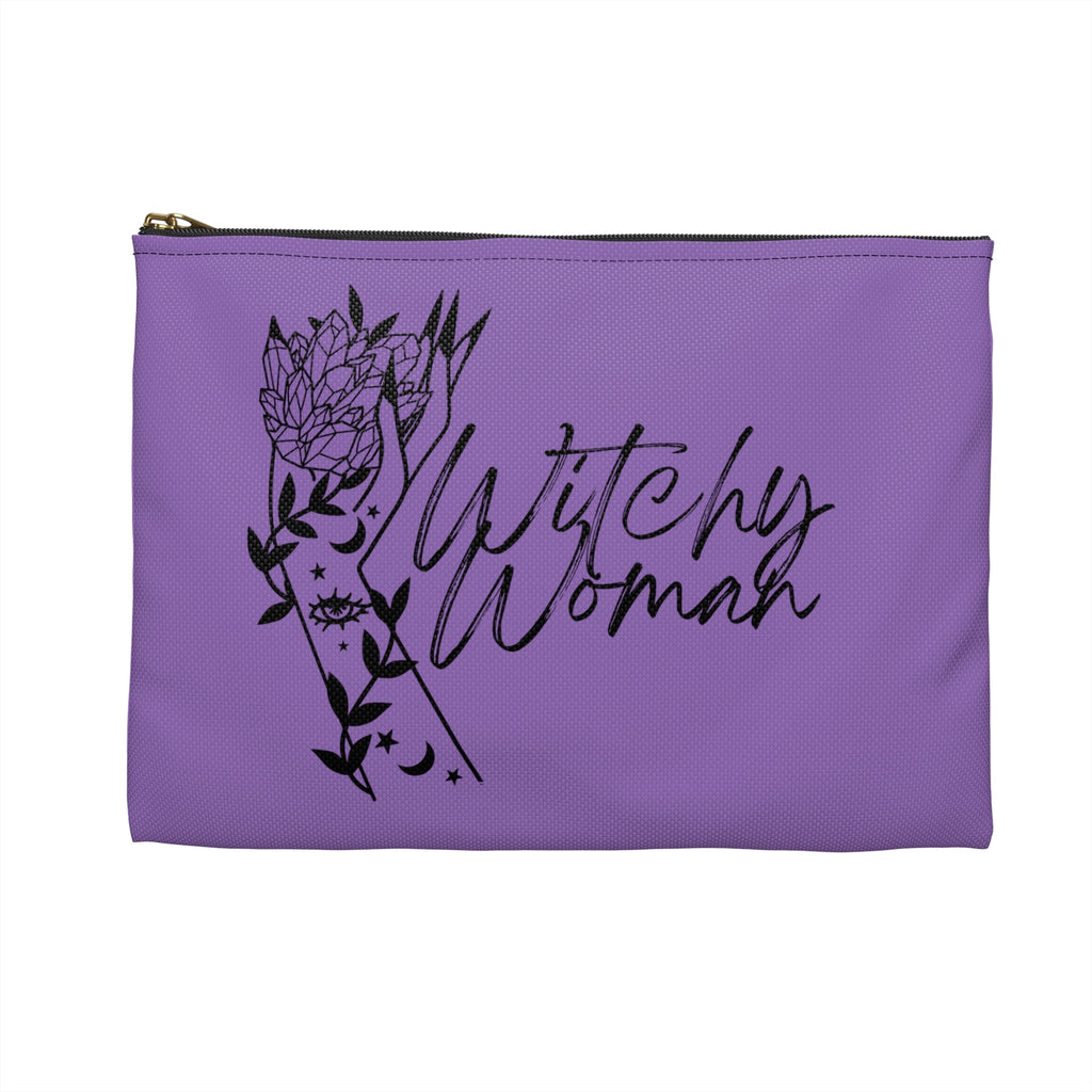 Witchy Woman Celestial Print Polyester Accessory Pouch Travel Bag
