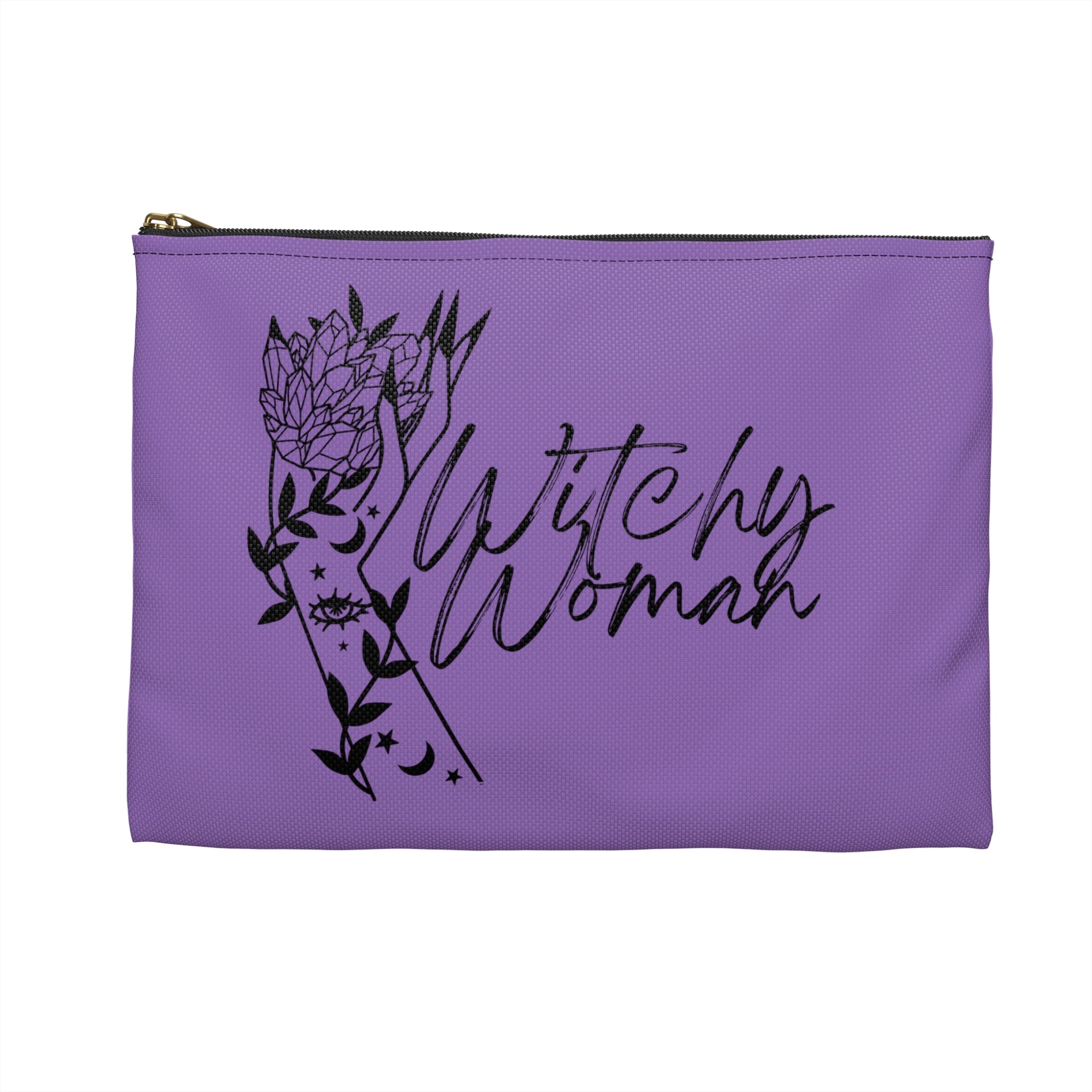 Witchy Woman Celestial Print Polyester Accessory Pouch Travel Bag