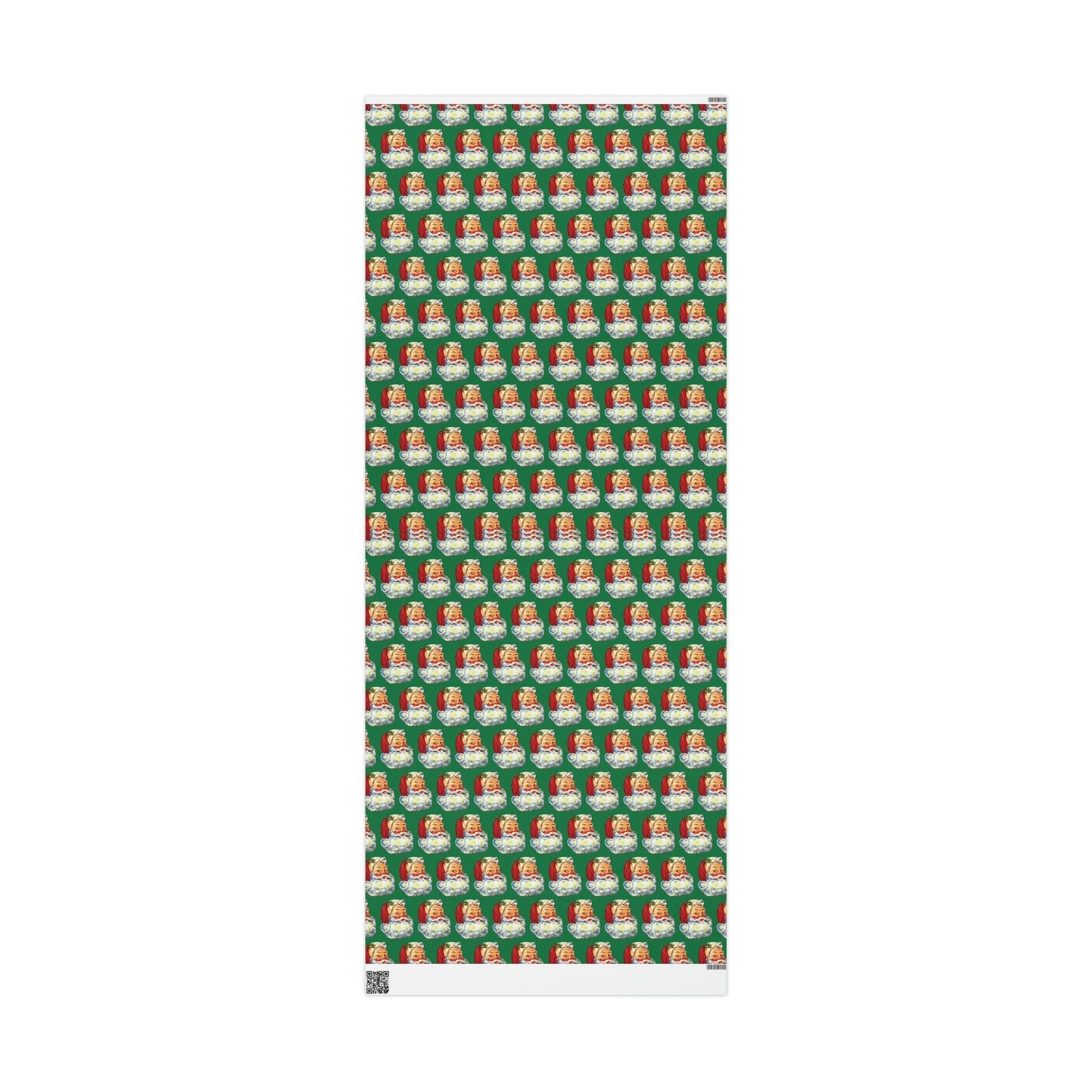 Merry Christmas Santa Retro Christmas Print Holiday Gift Wrap Paper - Glossy Or Matte