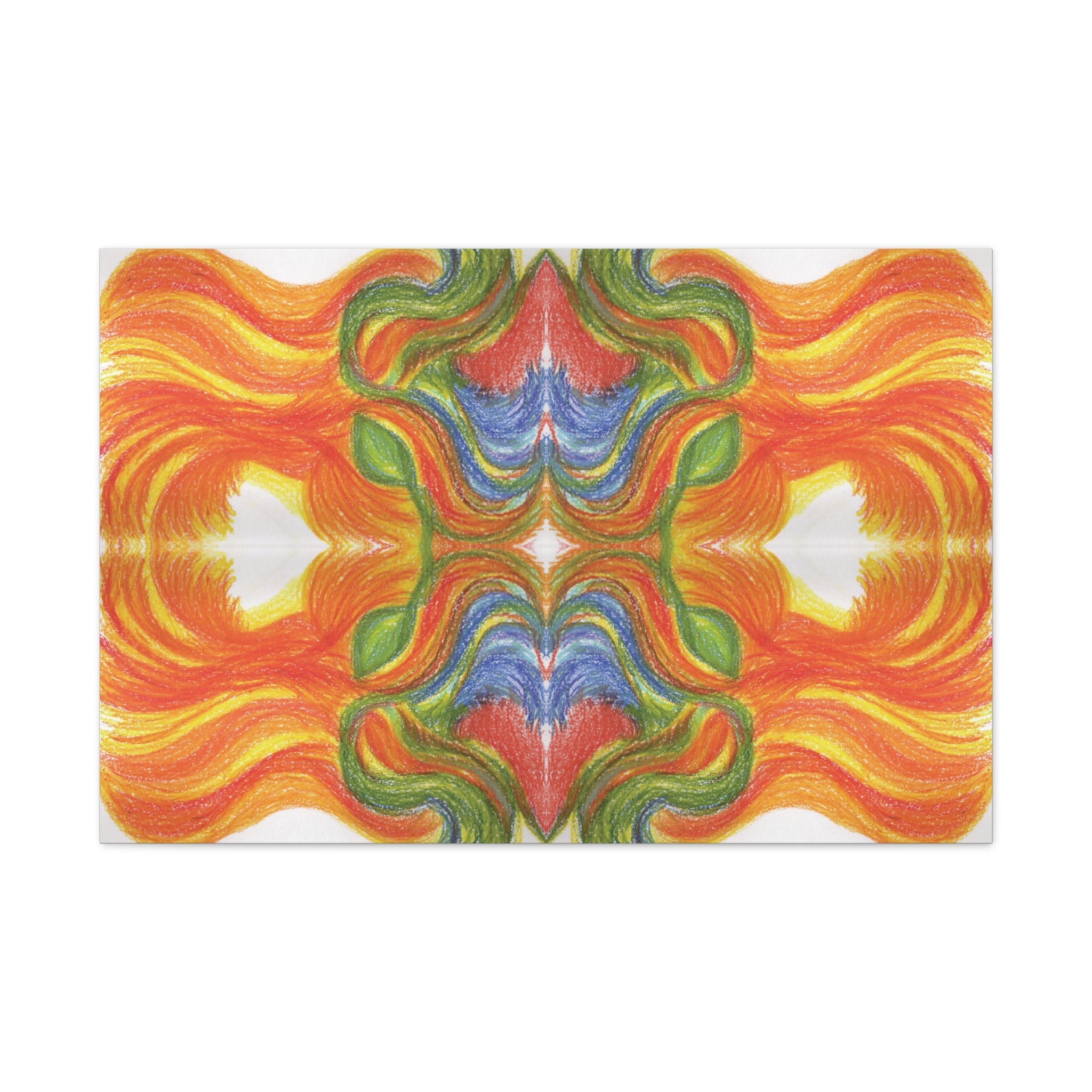 "Ventricular Flames" Caden Caraco Canvas Wrap