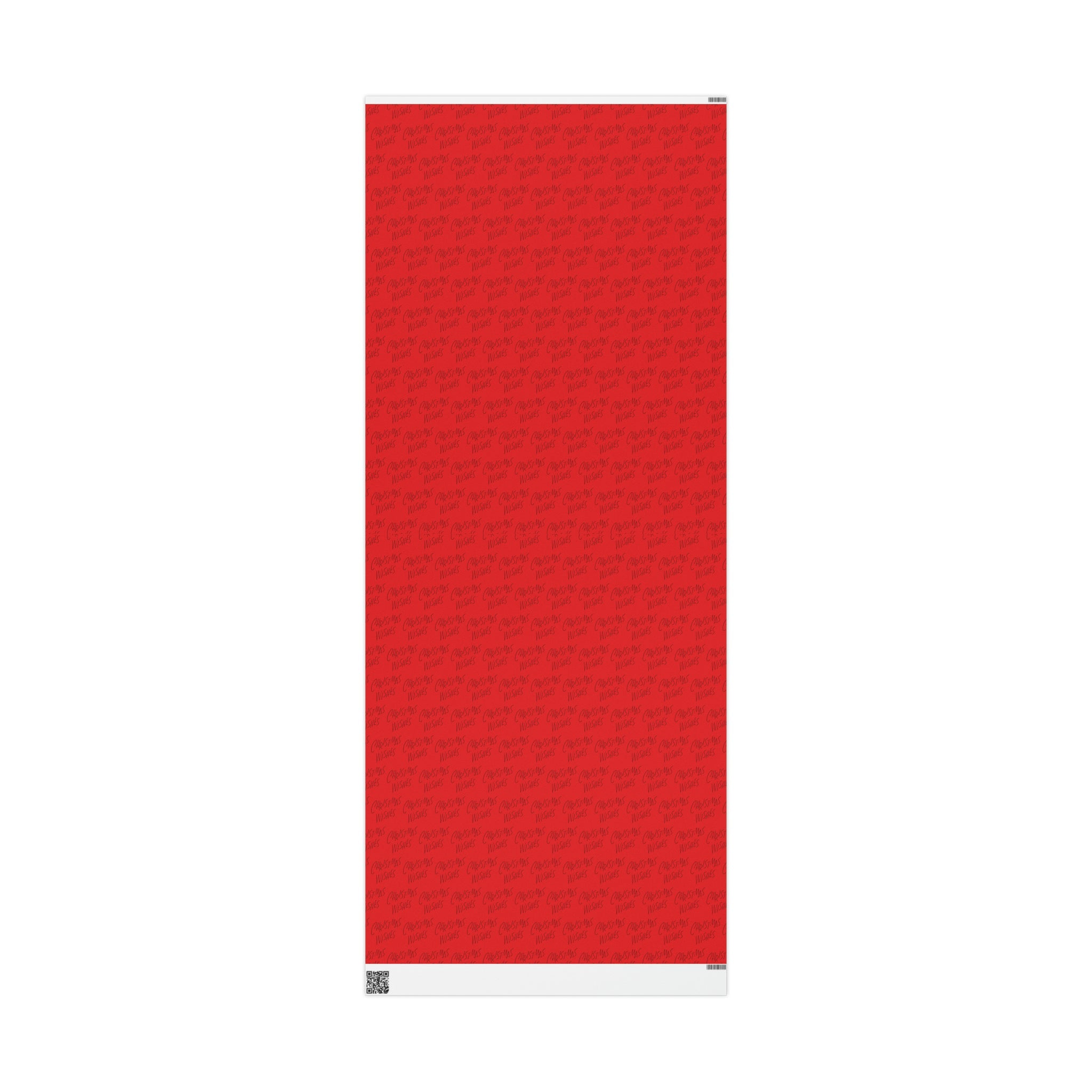 Christmas Wishes Red Mid Century Retro Christmas Print Holiday Gift Wrap Paper - Glossy Or Matte