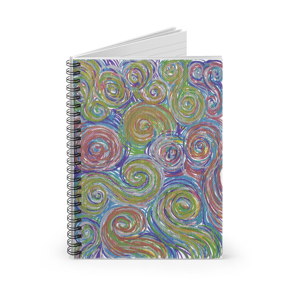 Space Spirals Caden Caraco Spiral Notebook - Ruled Line