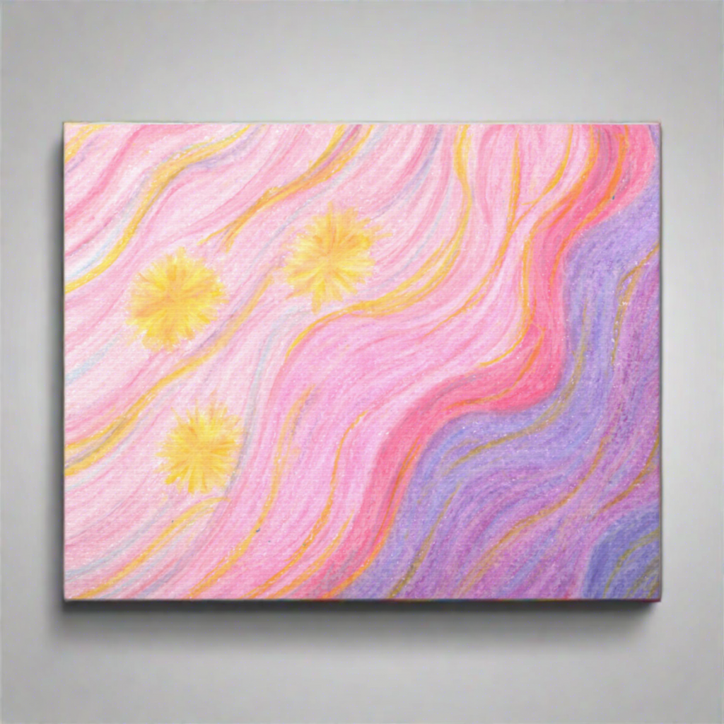 Celestial Sunset Caden Caraco Canvas Gallery Wrap