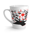 Reindeer With Ornaments Mid Century Retro Christmas Print Latte Mug