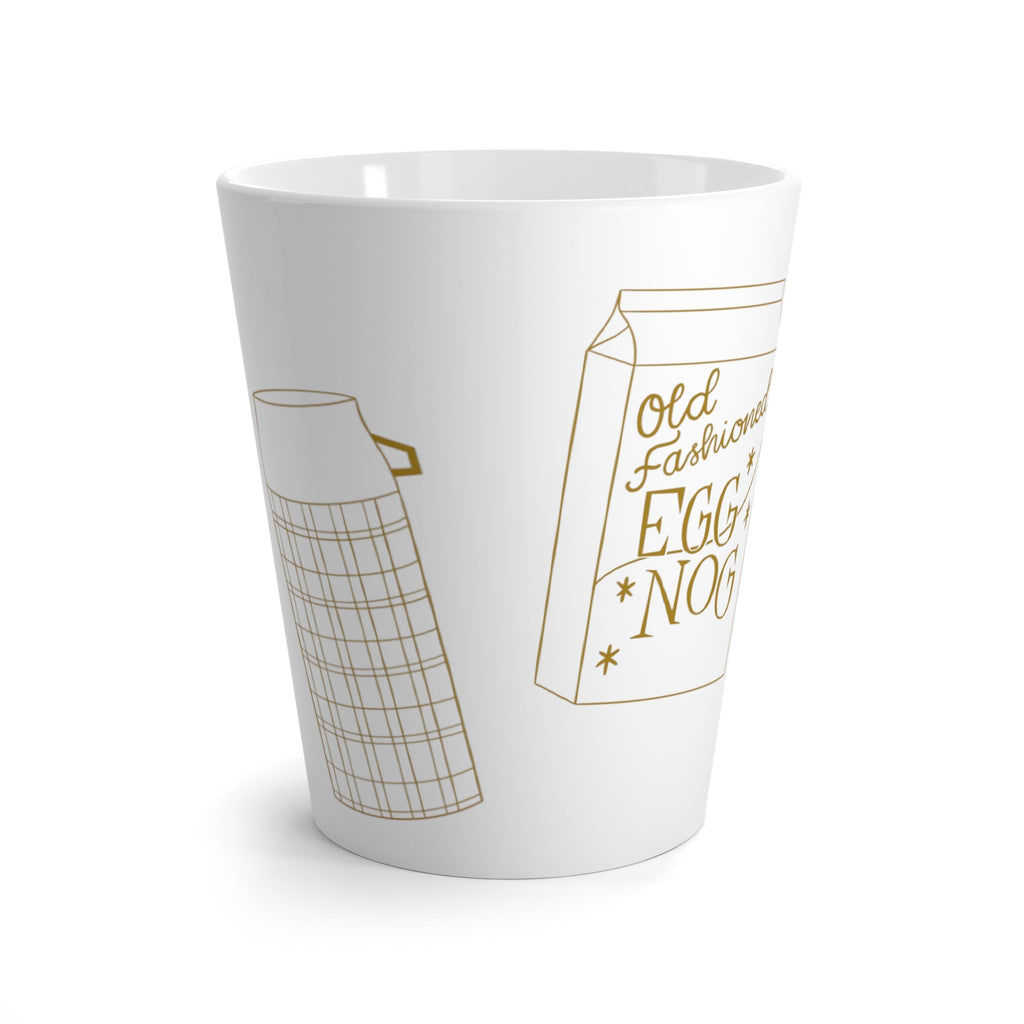 Old Fashioned Eggnog Retro Style Christmas Latte Mug