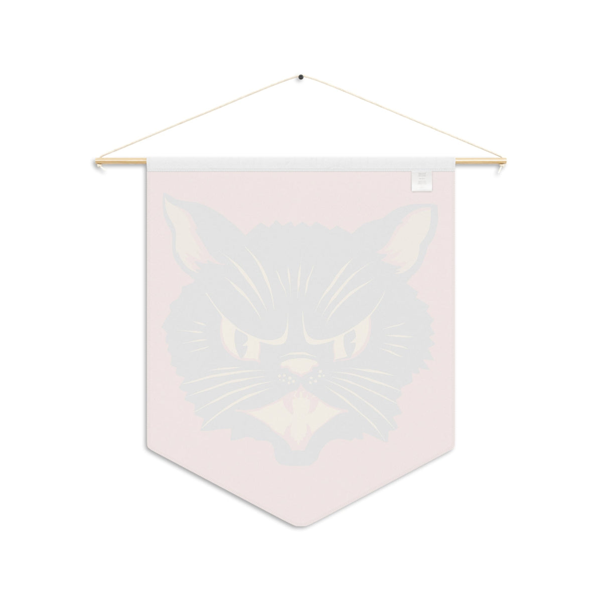Retro Black Cat Vintage Halloween Wall Hanging Fall Decor Pennant Banner
