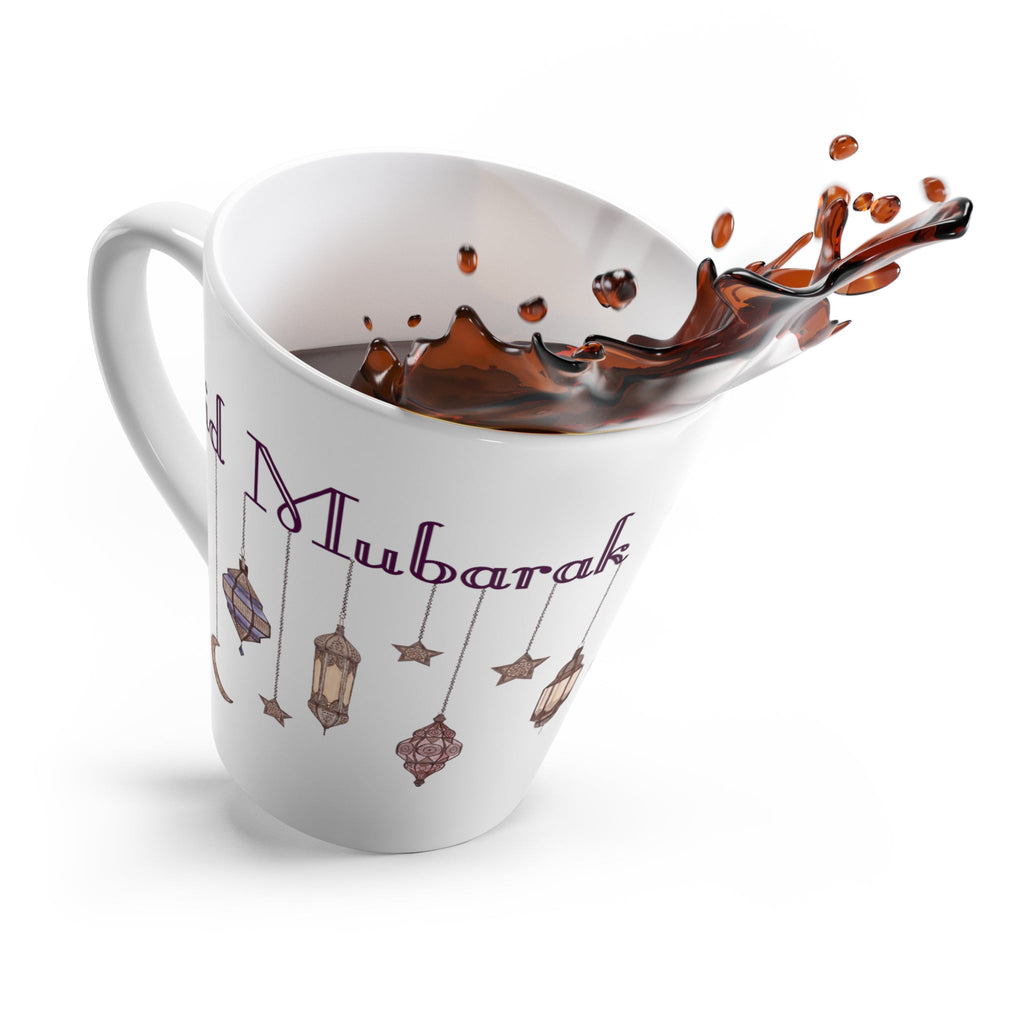 Eid Mubarak Festival Arabic Lanterns Latte Mug