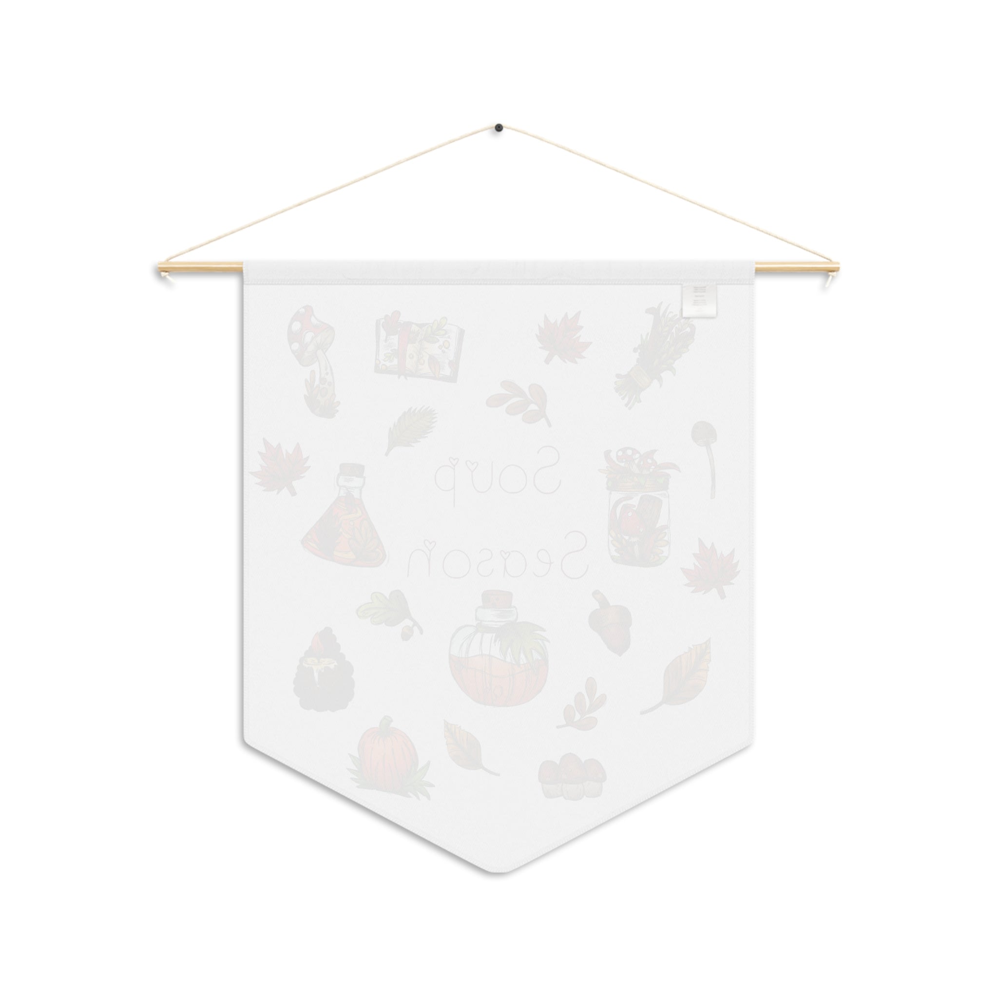 Soup Season Fall Autumn Decor Print Wall Hanging Banner Flag