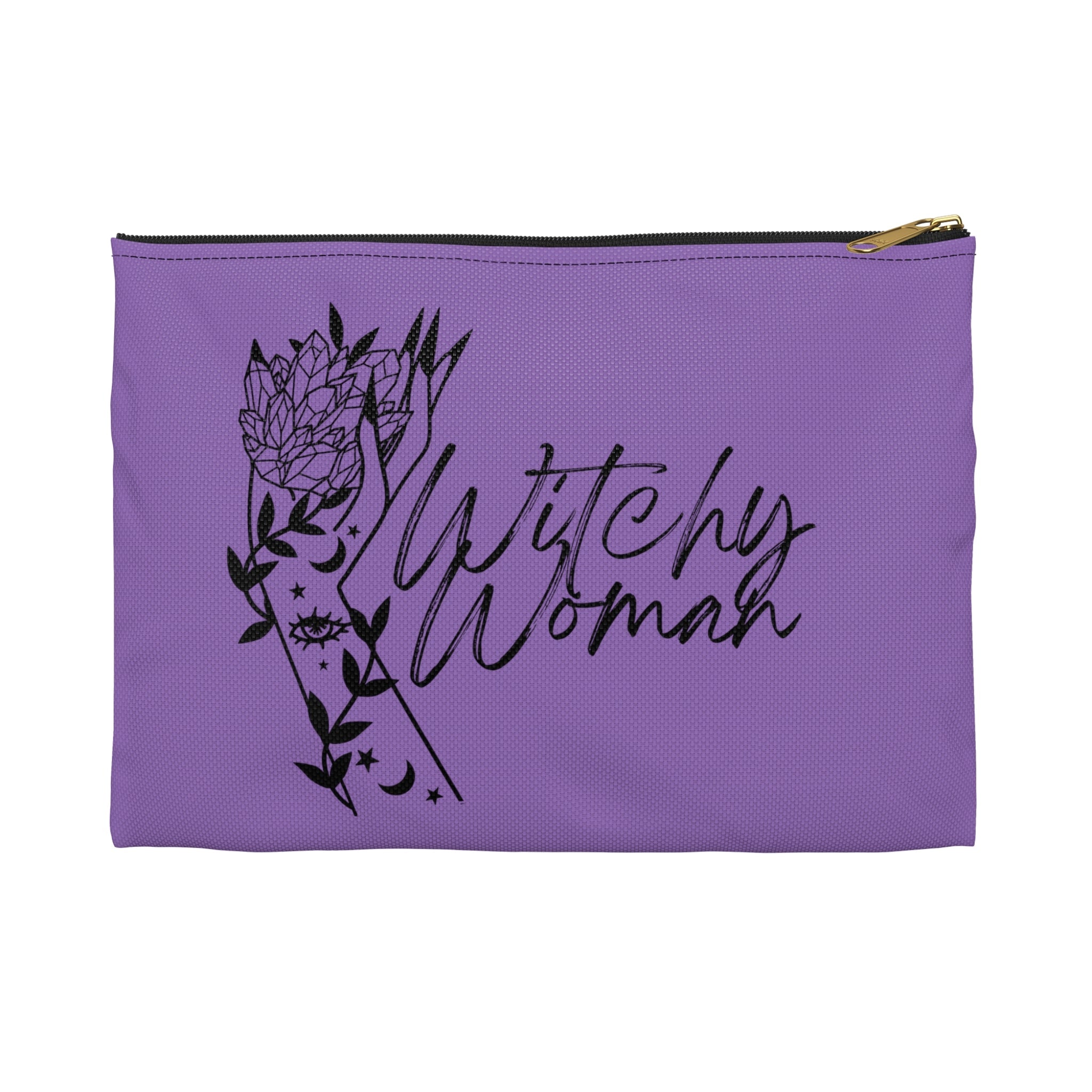 Witchy Woman Celestial Print Polyester Accessory Pouch Travel Bag