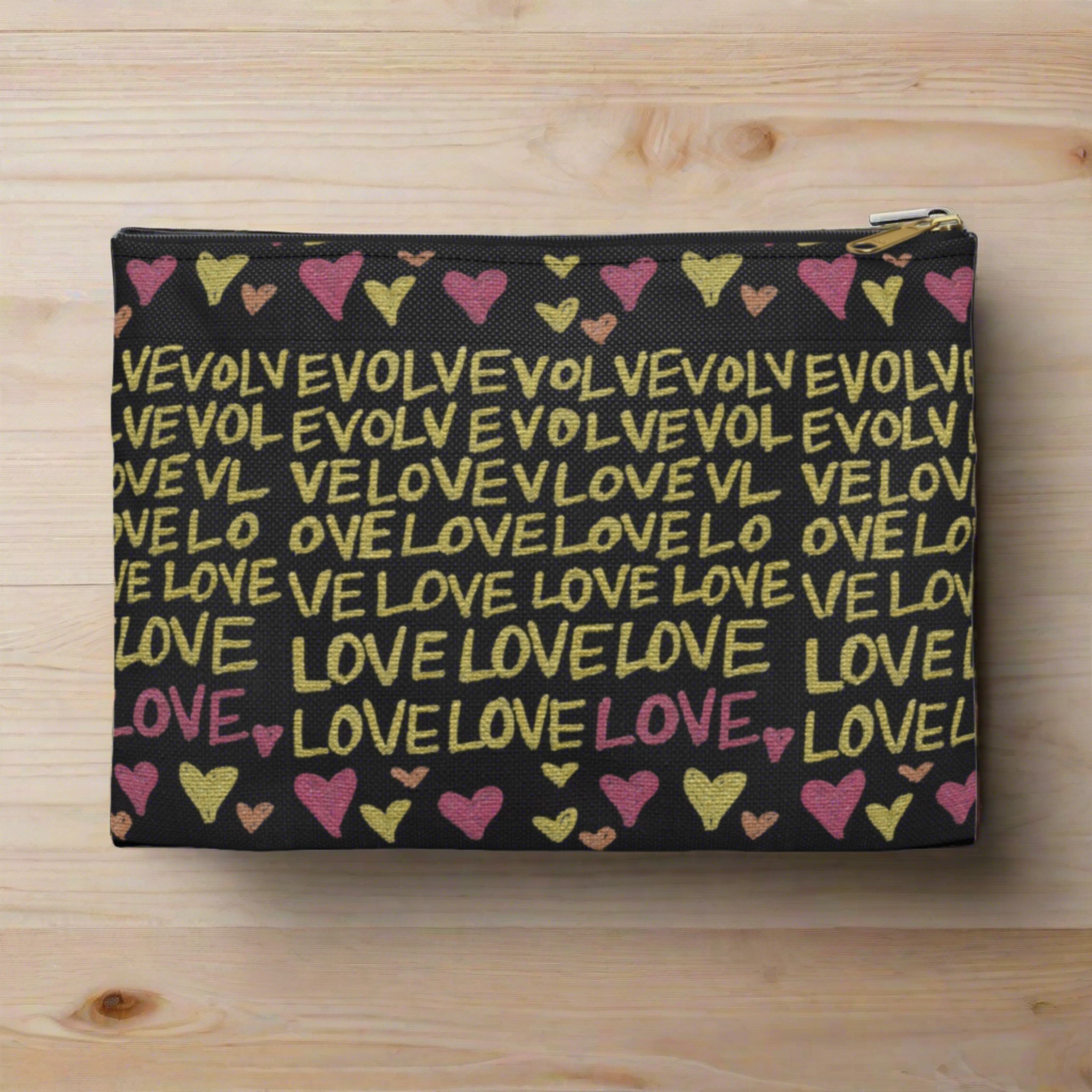 Evolve Into Love Caden Caraco Art Print Accessory Pouch Travel Bag