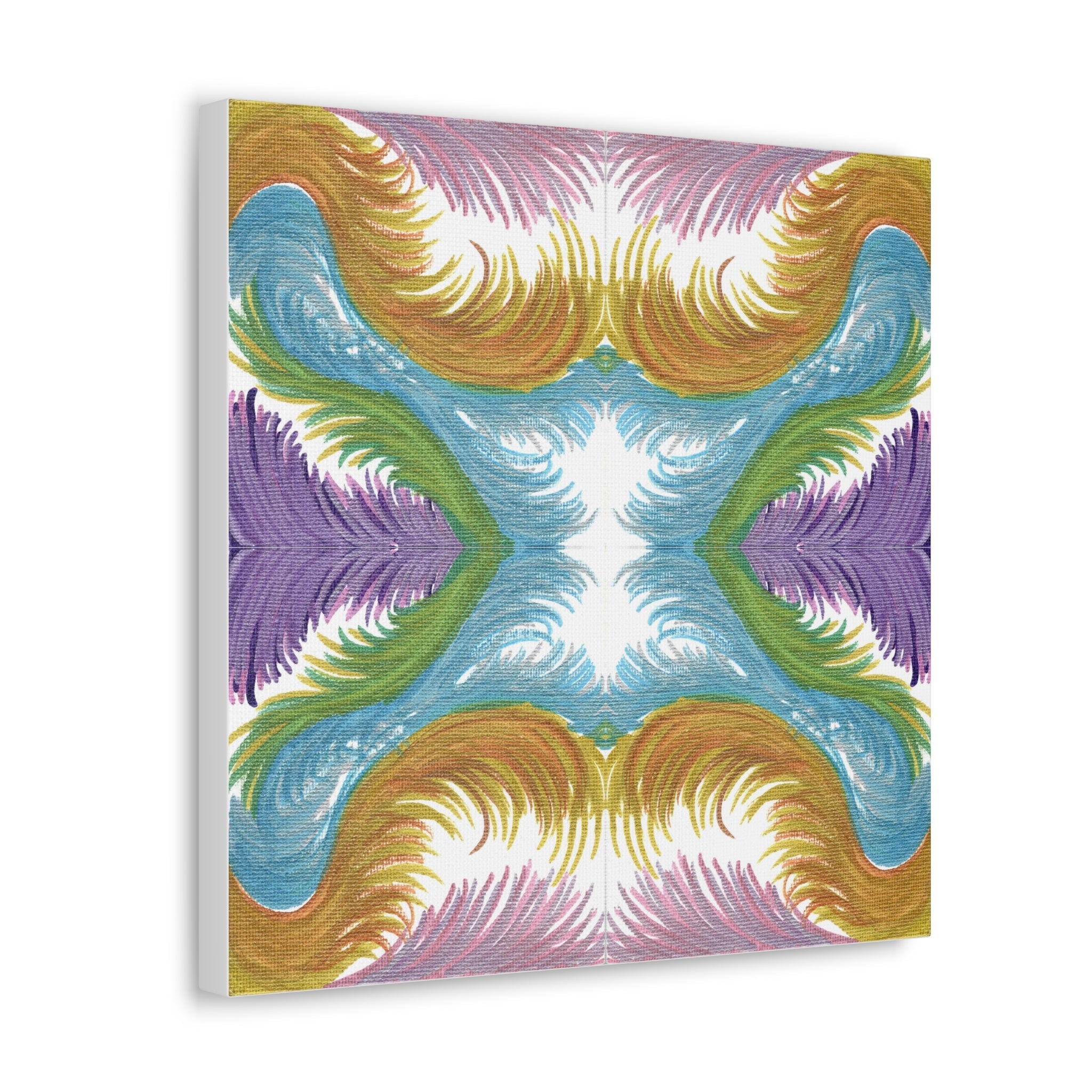 Lyran Feathers Variation 2 Caden Caraco Canvas Gallery Wrap