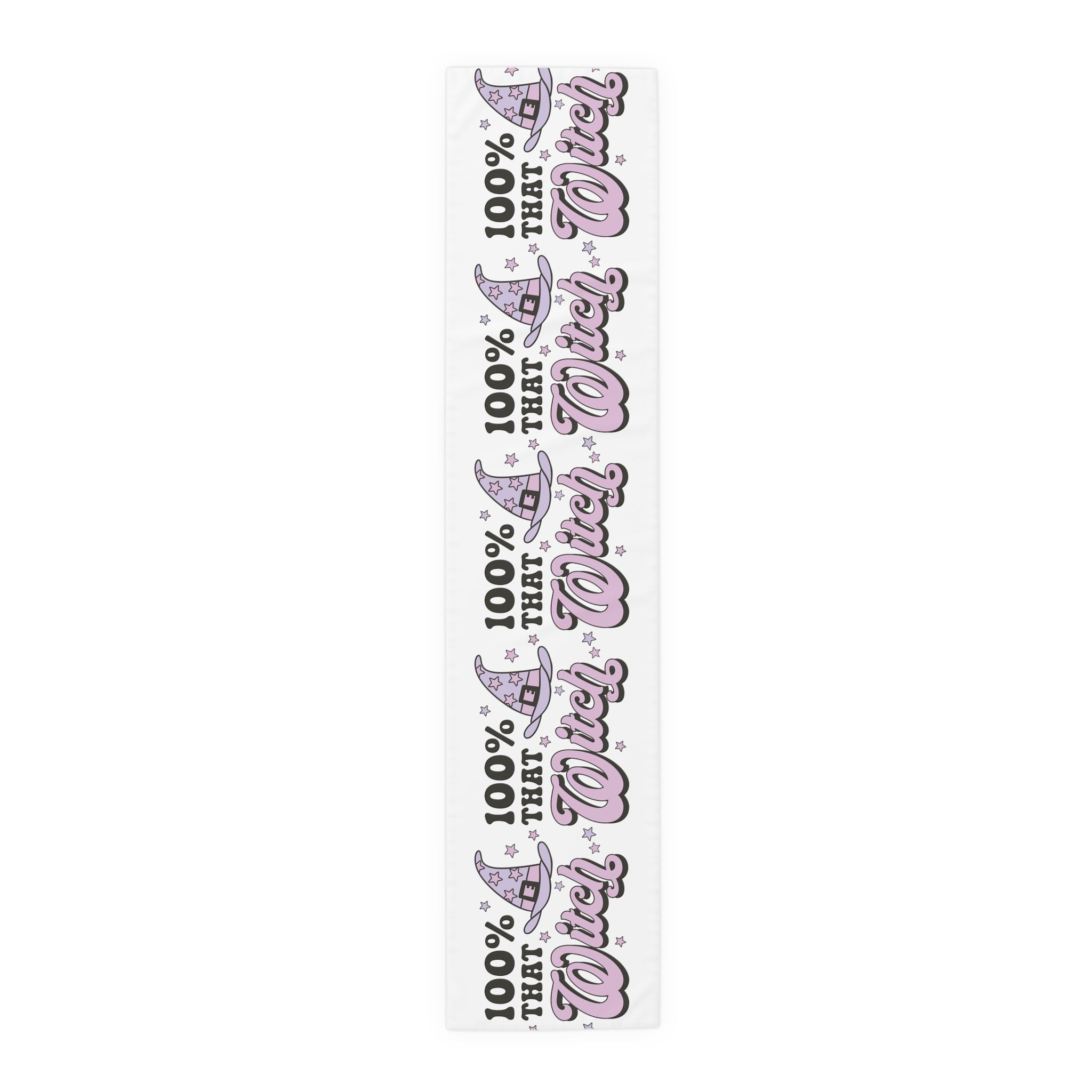 100% That Witch Halloween Print Cotton Poly Table Runner