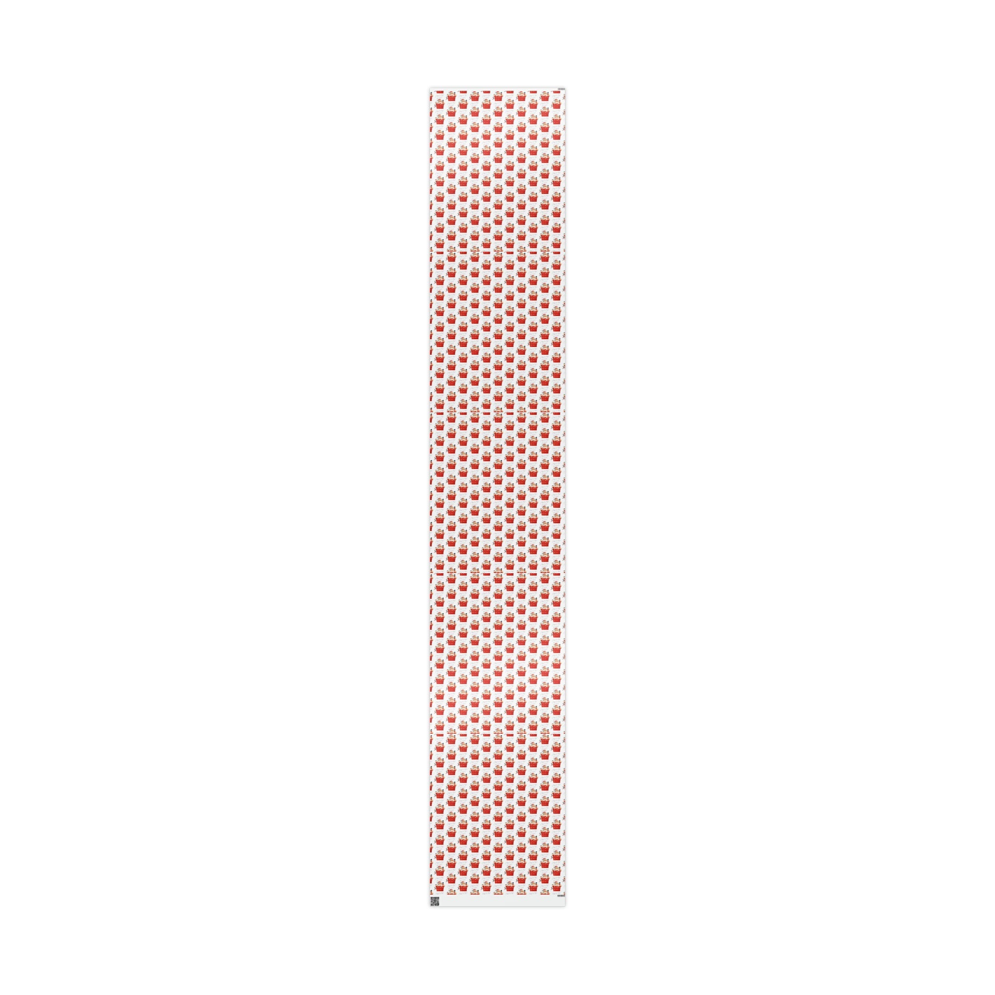 Christmas Wishes Santa In Chimney Mid Century Retro Christmas Style Holiday Gift Wrap Paper - Glossy Or Matte