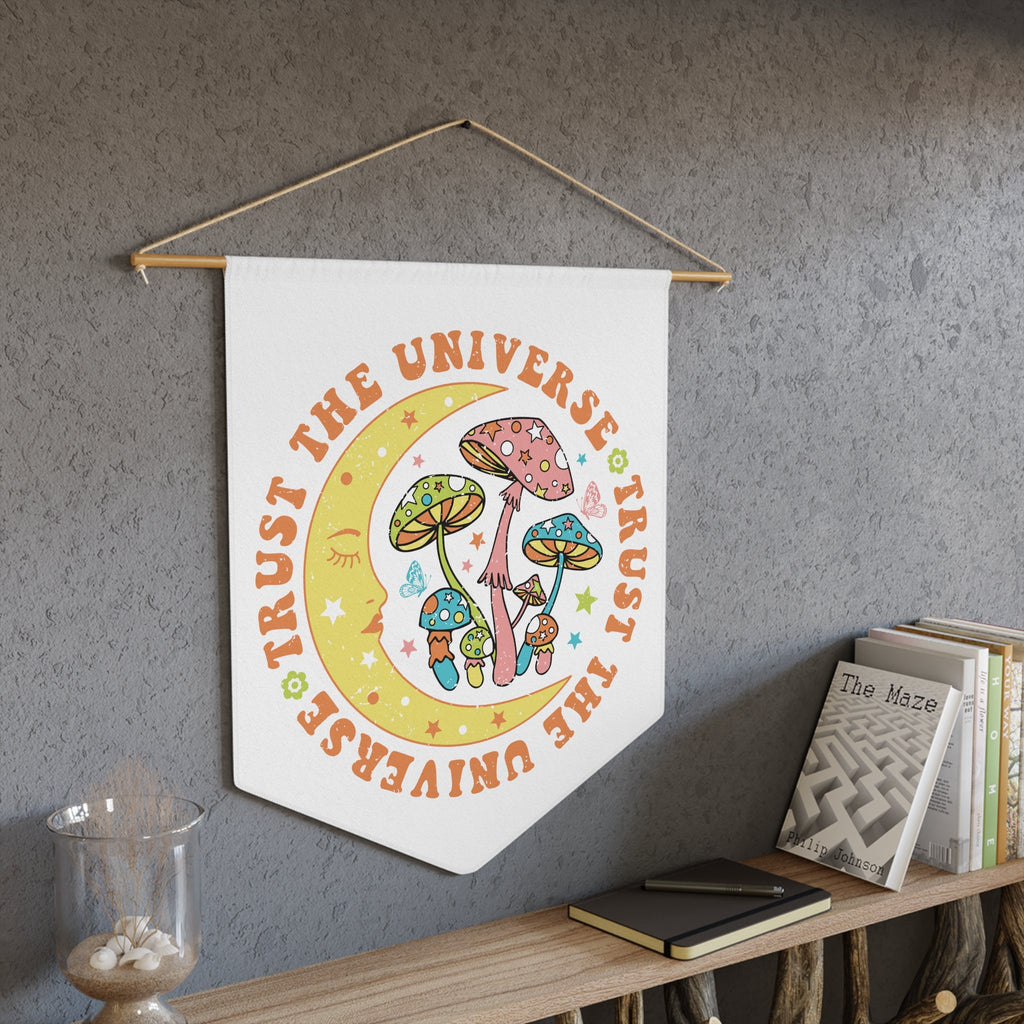 Trust The Universe Celestial Print Wall Hanging Banner Flag