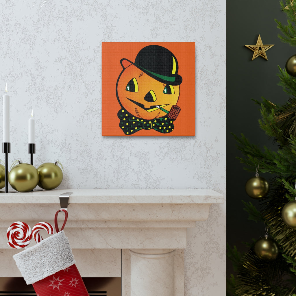 Scarecrow Halloween Decor Print Canvas Gallery Wrap