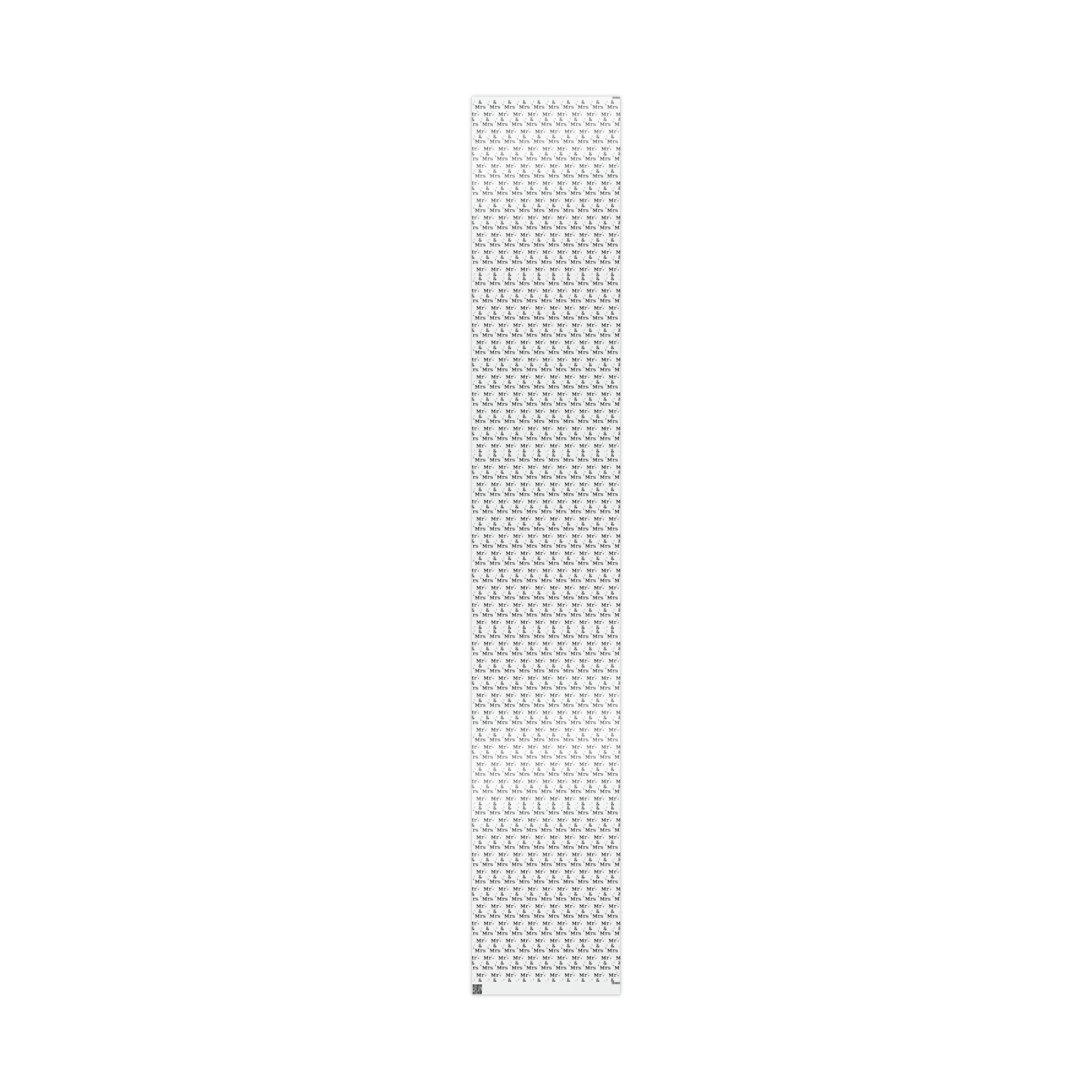 Mr. And Mrs. Atomic Mid Century Retro Style Wedding Holiday Gift Wrap Paper - Glossy Or Matte