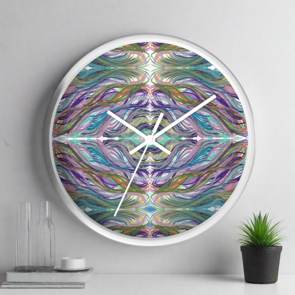 Cupid's Arrow Caden Caraco White Wooden Silent Wall Clock