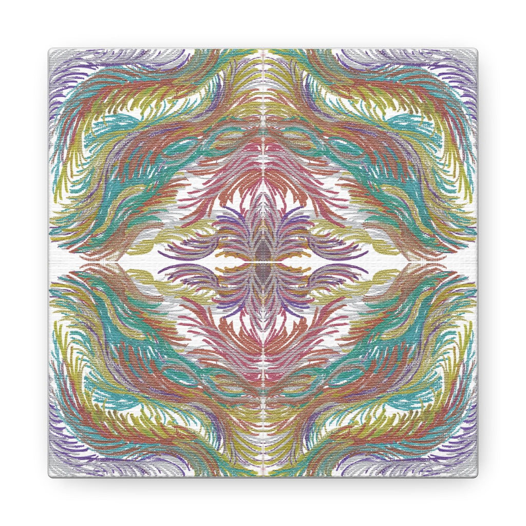 Space Feathers 4 Variation 3 Mosaic Caden Caraco Art Print Canvas Gallery Wrap