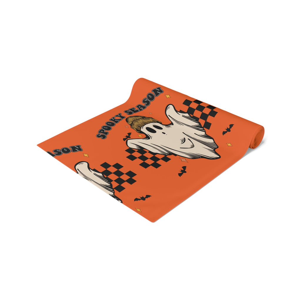 Spooky Season Halloween Ghost Cotton Table Runner