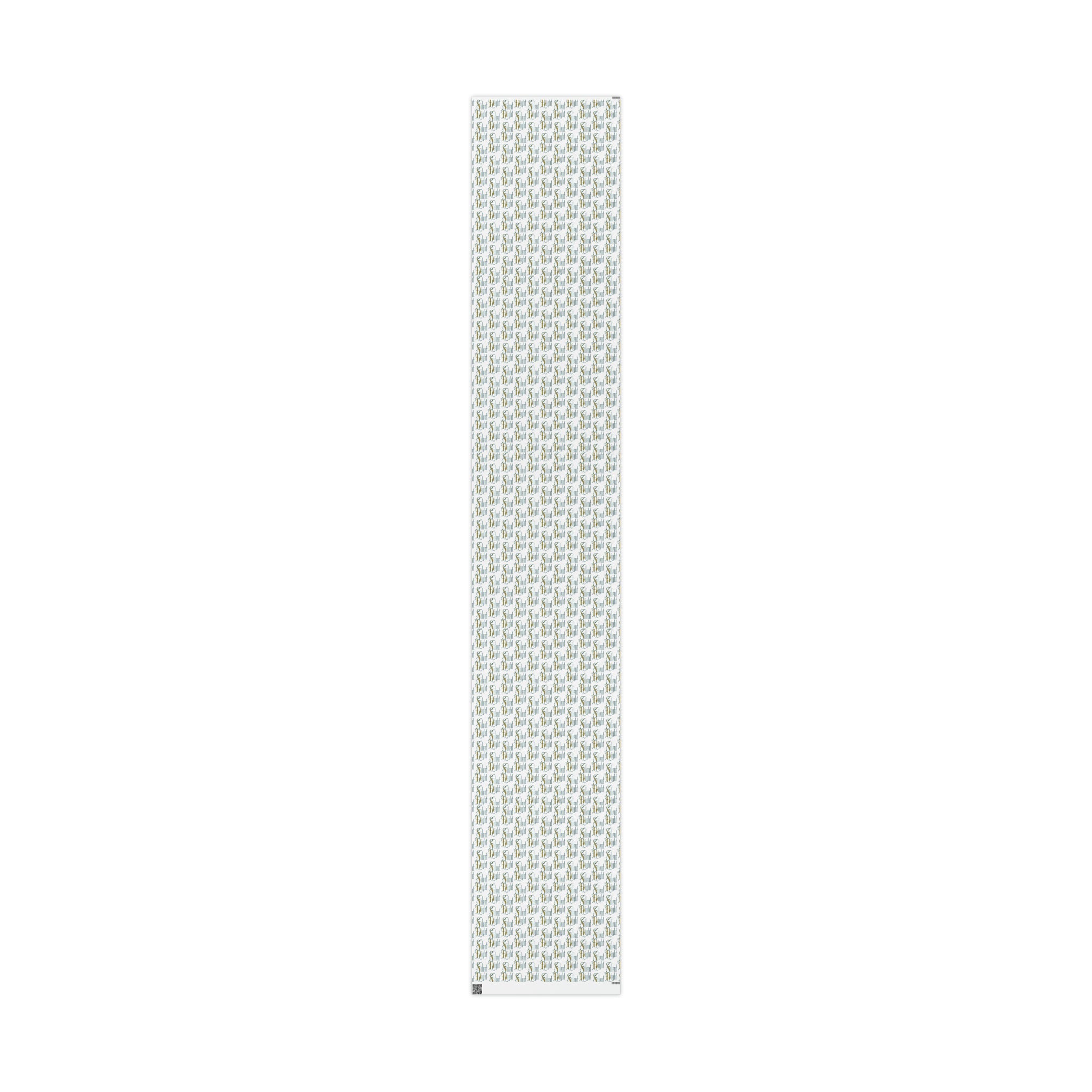 Silent Night Retro Style Christmas Holiday Gift Wrap Paper - Glossy Or Matte