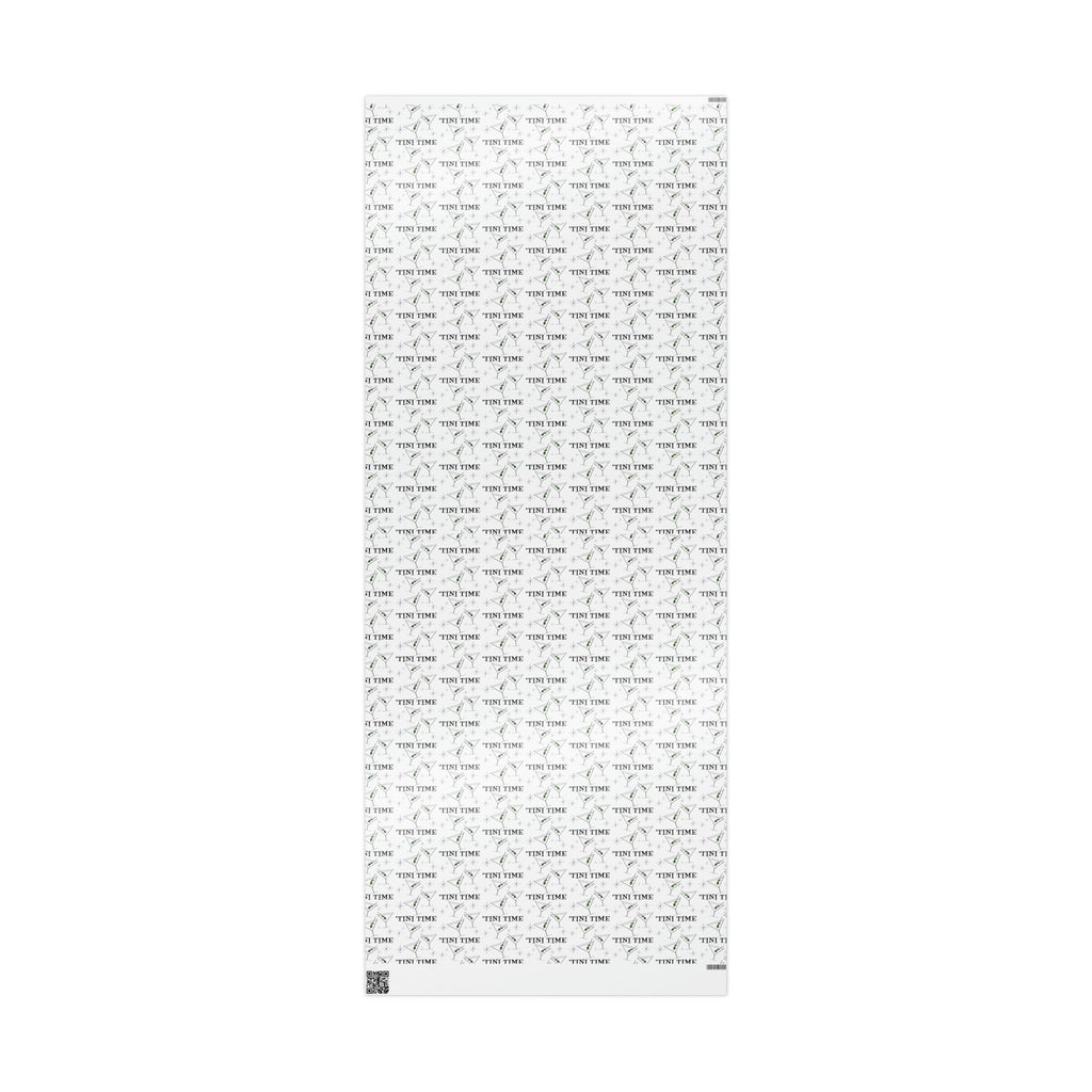 Tini Time Martini Cocktails Happy Hour Atomic Mid Century Retro Style Holiday Gift Wrap Paper - Glossy Or Matte