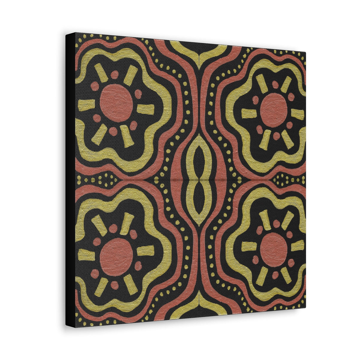 Gold Suns Mosaic Caden Caraco Canvas Gallery Wrap