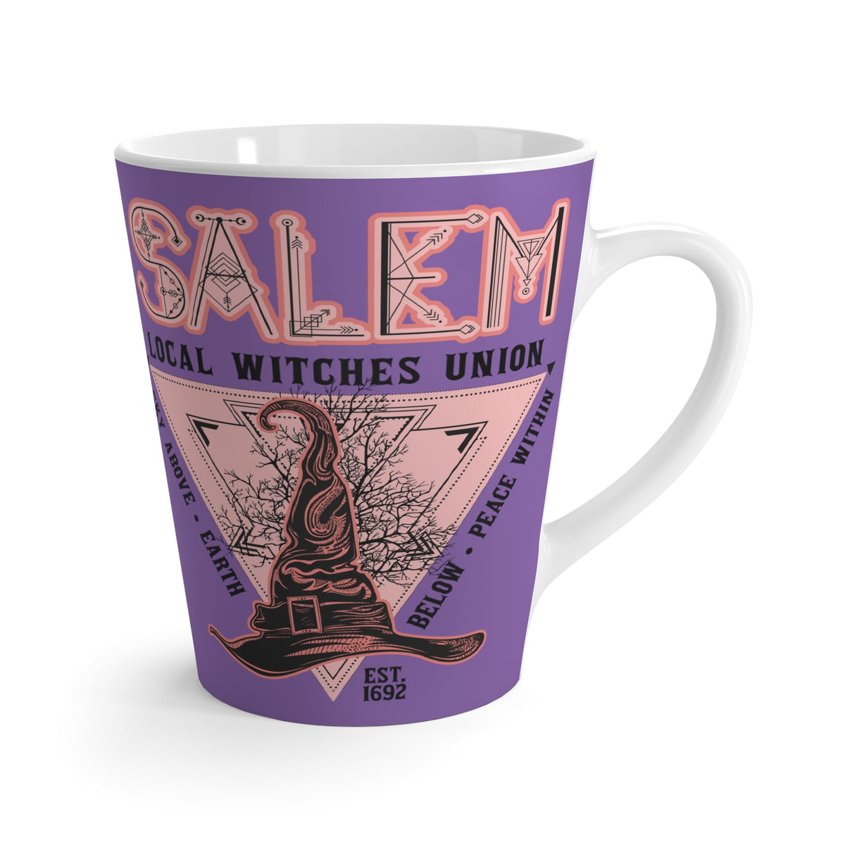 Salem Local Witches Union Halloween Print Latte Mug