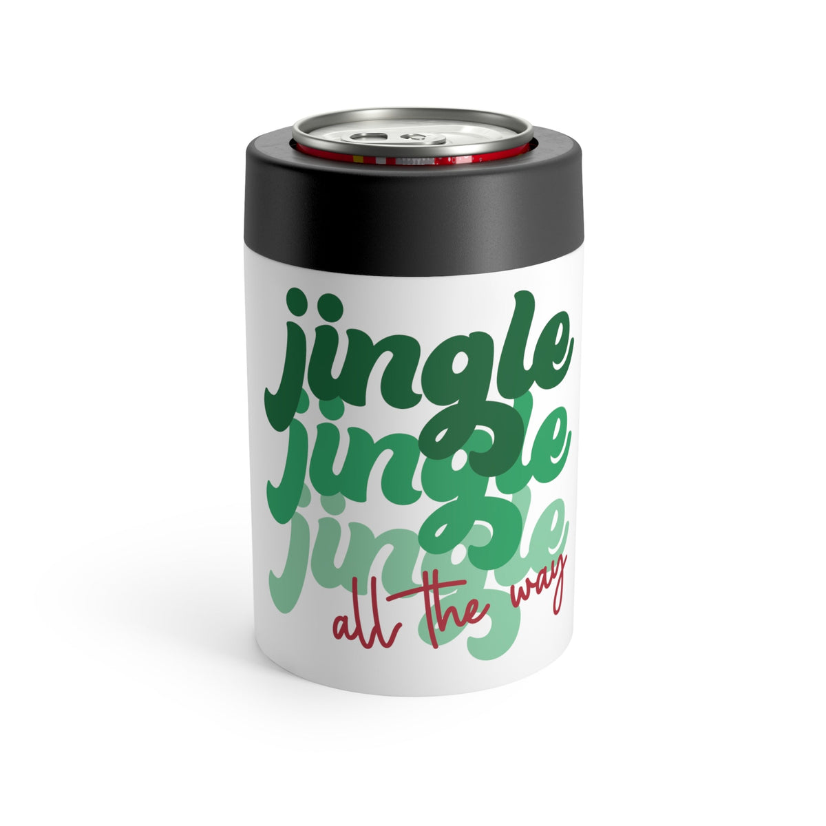 Jingle Jingle Jingle All The Way Christmas Stainless Steel Can Holder