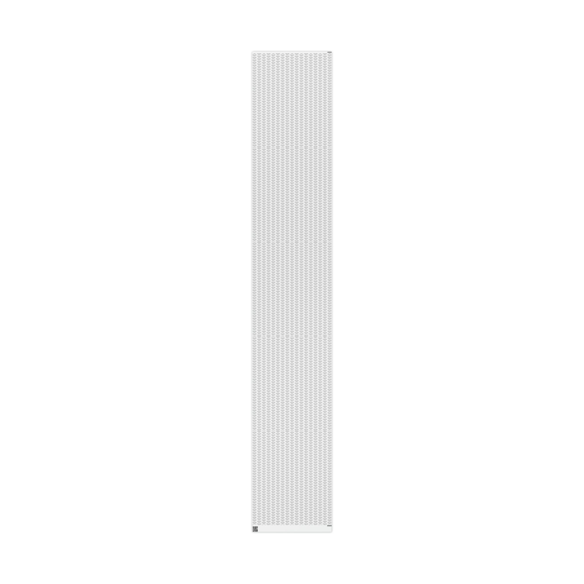 Thank You Starburst Atomic Retro Style Gift Wrap Paper - Glossy Or Matte
