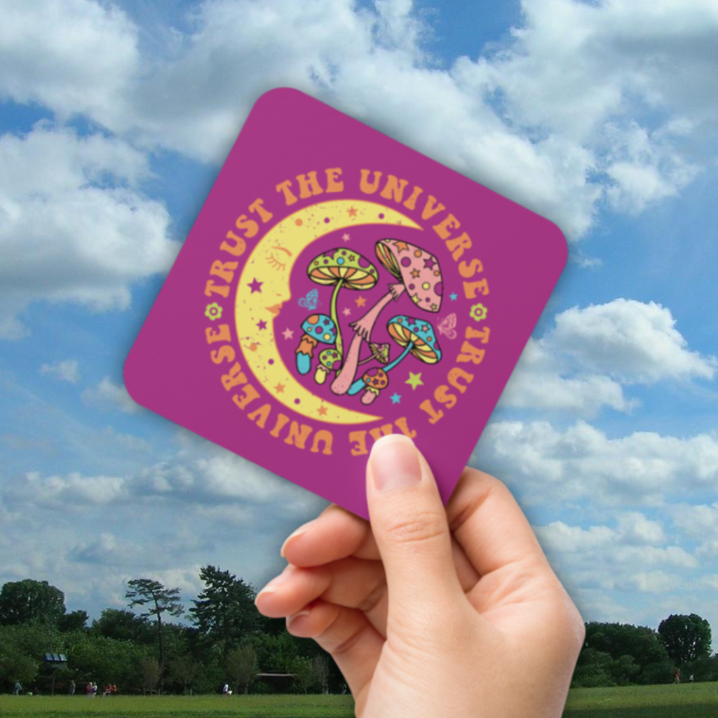 Trust The Universe Celestial Cork-back Coaster