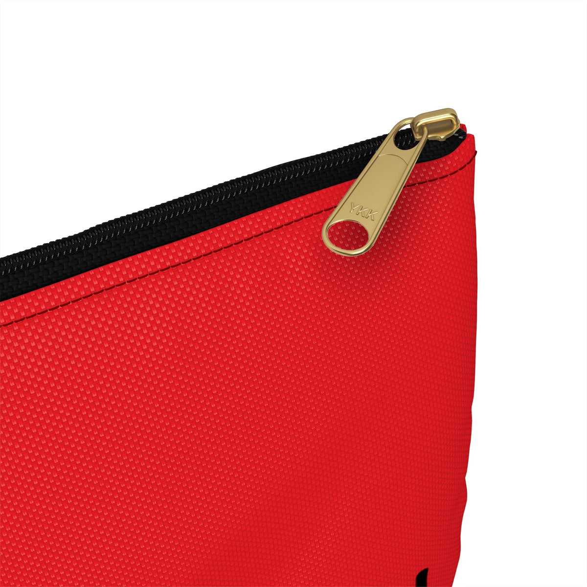 Merry Christmas Red Mid Century Retro Christmas Print Polyester Accessory Travel Pouch