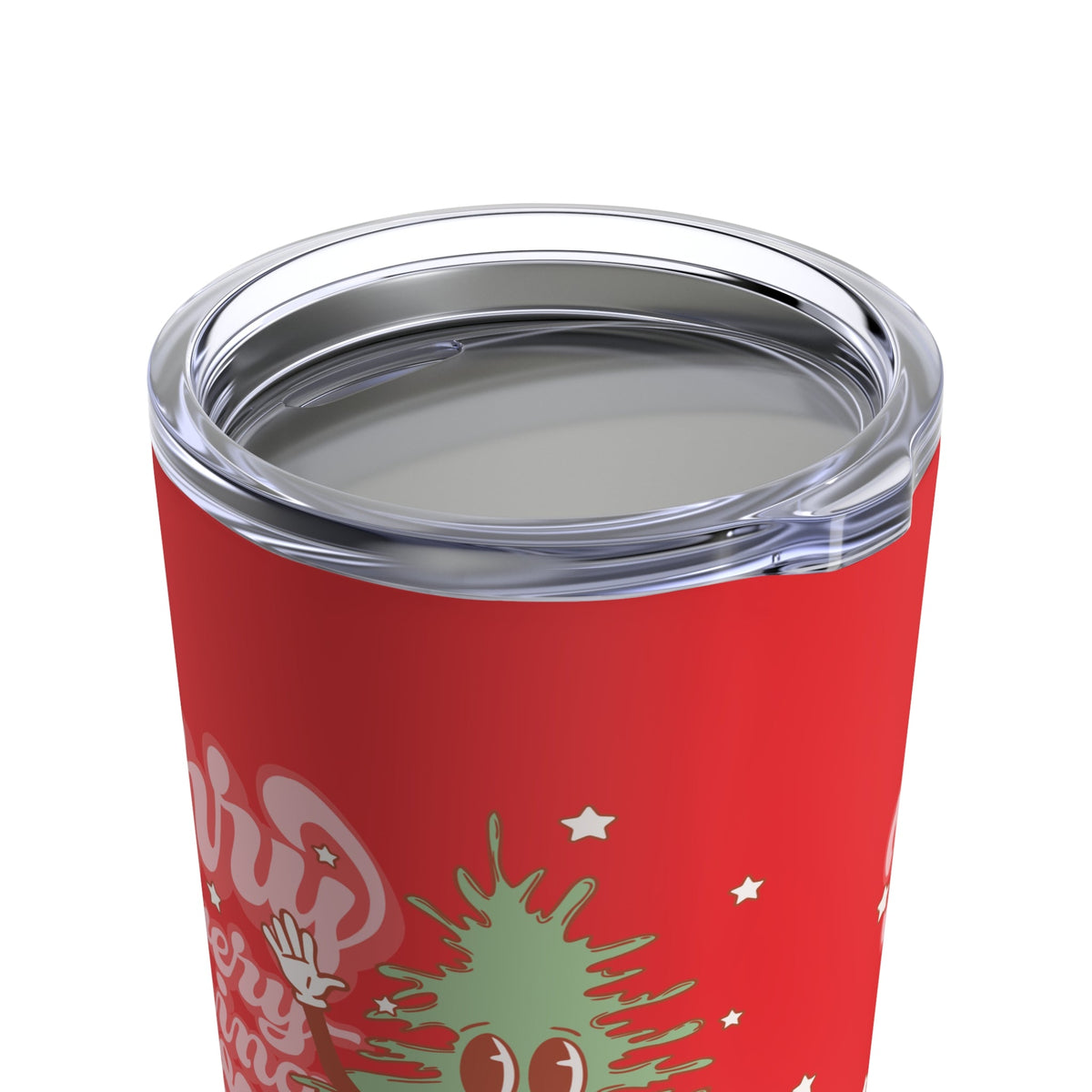Merry Everything And Happy Always Cute Christmas Tree Retro Style Christmas Stainless Steel Tumbler 20oz