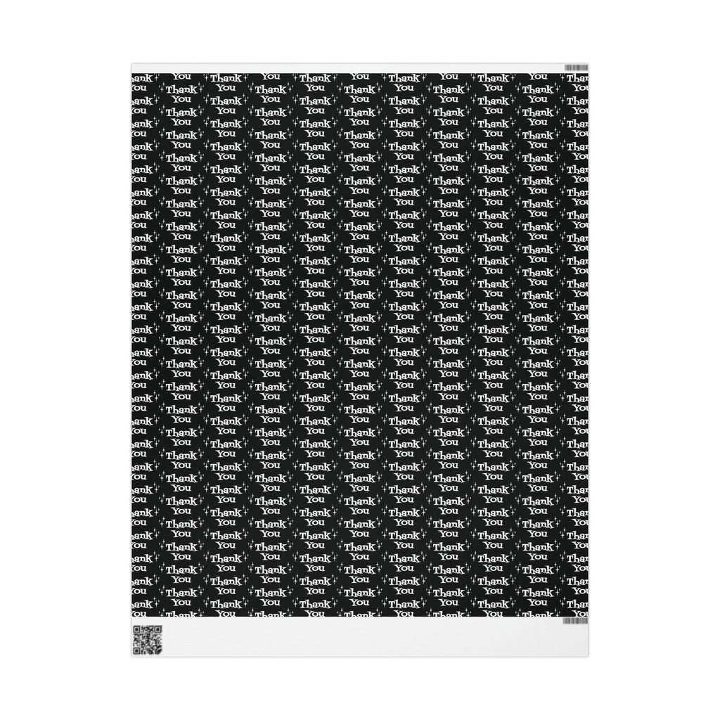 Thank You Starburst Atomic Retro Style Gift Wrap Paper - Glossy Or Matte