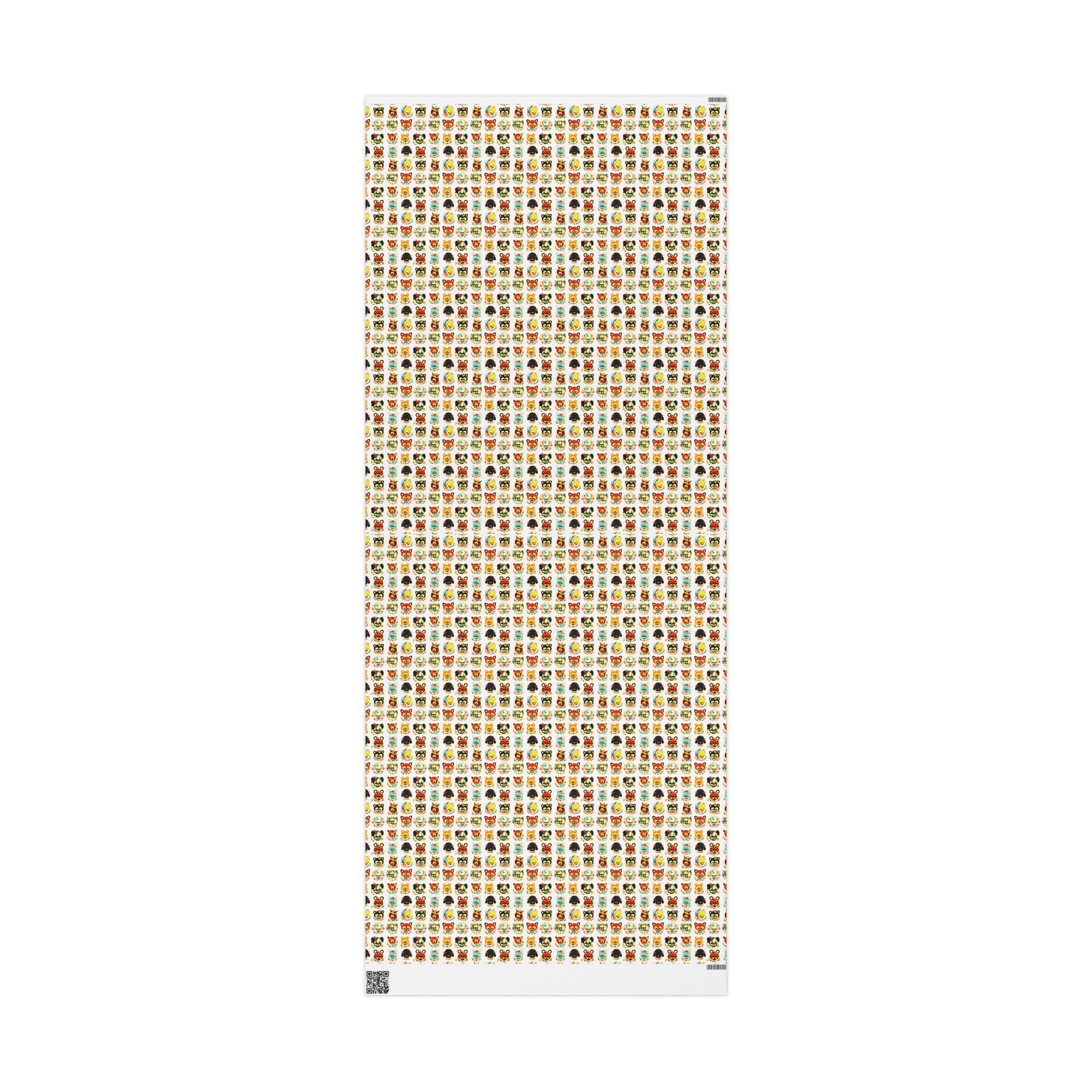 Cute Mid Century Baby Animals Mid Century Retro Print Baby Shower Birthday Holiday Gift Wrap Paper - Glossy Or Matte